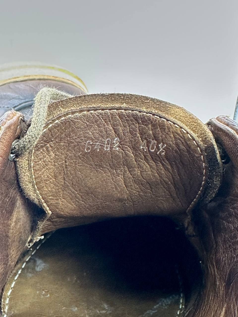 Shoto SHOTO Handmade Leather Shoes Brown Crepe Sole Made in Italy Size US 7.5 / EU 40-41 - 9 Thumbnail