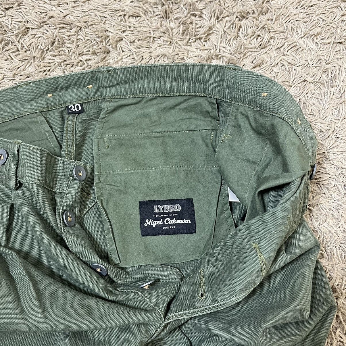 Nigel Cabourn Lybro by Nigel Cabourn Army Green Pleated Pants Size US 30 / EU 46 - 11 Thumbnail