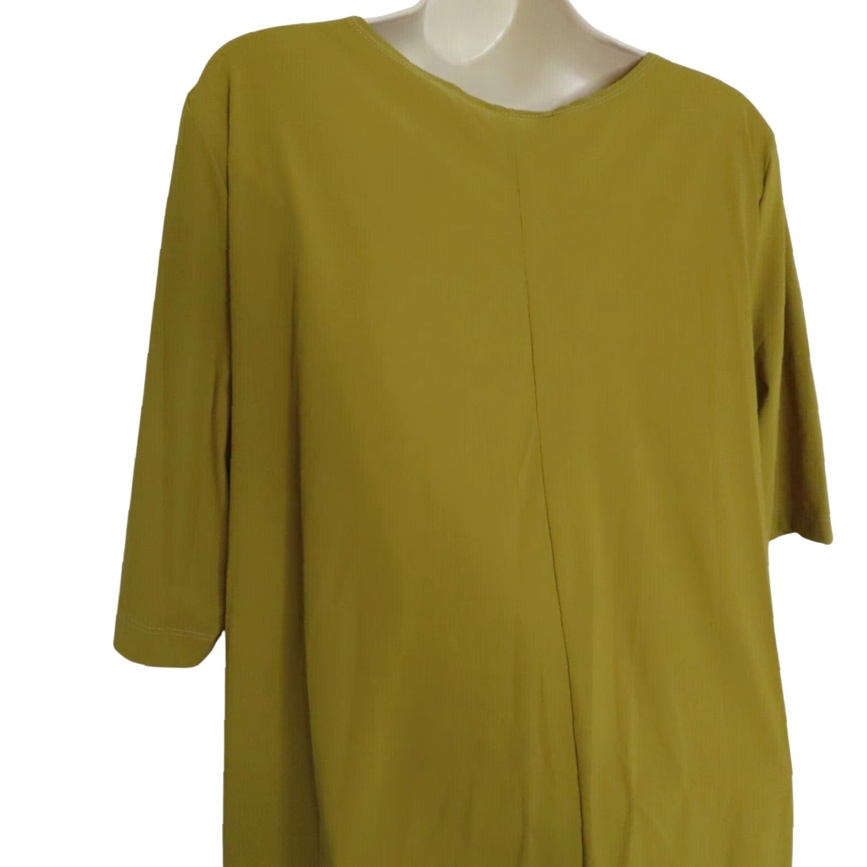 Vintage Bryn Walker Shirt Tunic Women Small Green Pockets Casual Slinky Half Sleeve Dress Blouse Size S / US 4 / IT 40 - 6 Thumbnail