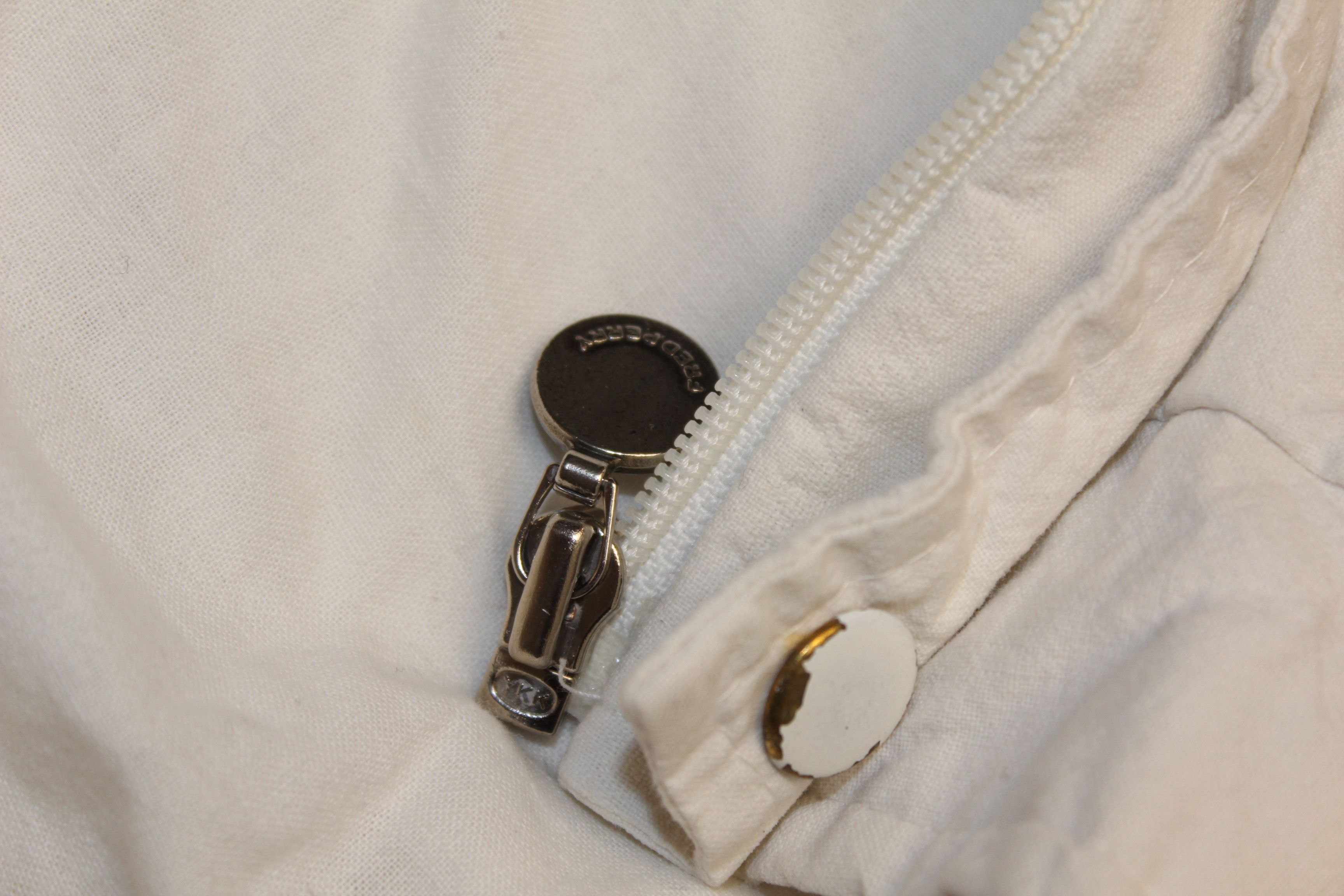 Fred Perry Men's Fred Perry Vintage 90's White Cotton Jacket Size M Size US M / EU 48-50 / 2 - 9 Thumbnail