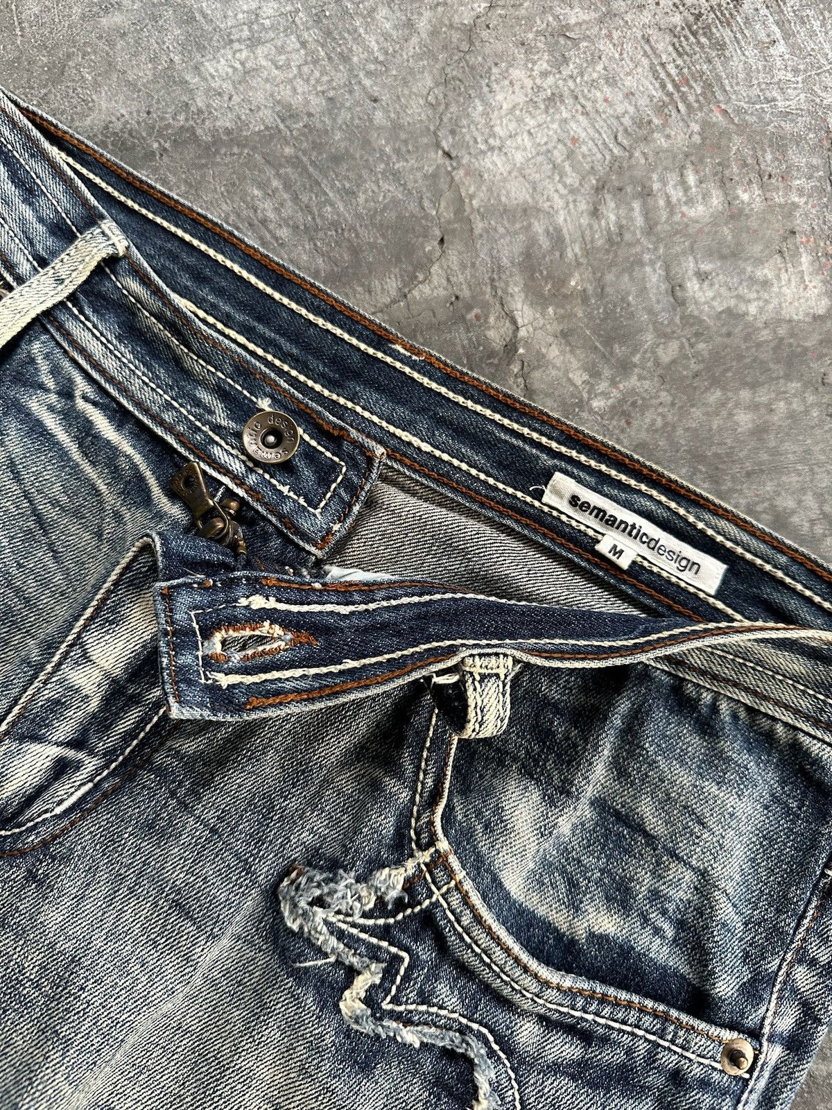Hysteric Glamour × If Six Was Nine × semanticdesign 💥 Rare Semantic Design Flare Jeans Size US 32 / EU 48 - 7 Thumbnail