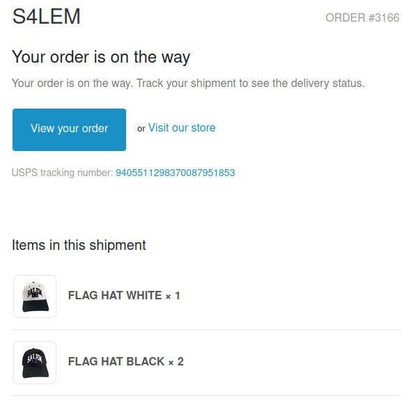 S4LEM 2022 SALEM 'FLAG HAT' BLACK Size ONE SIZE - 6 Thumbnail