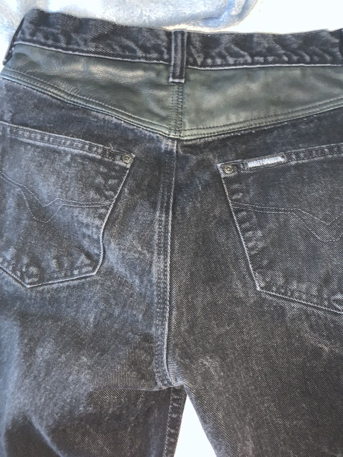 Harley Davidson Harley Davison black vintage all American jeans 31X32 Size US 31 - 9 Thumbnail