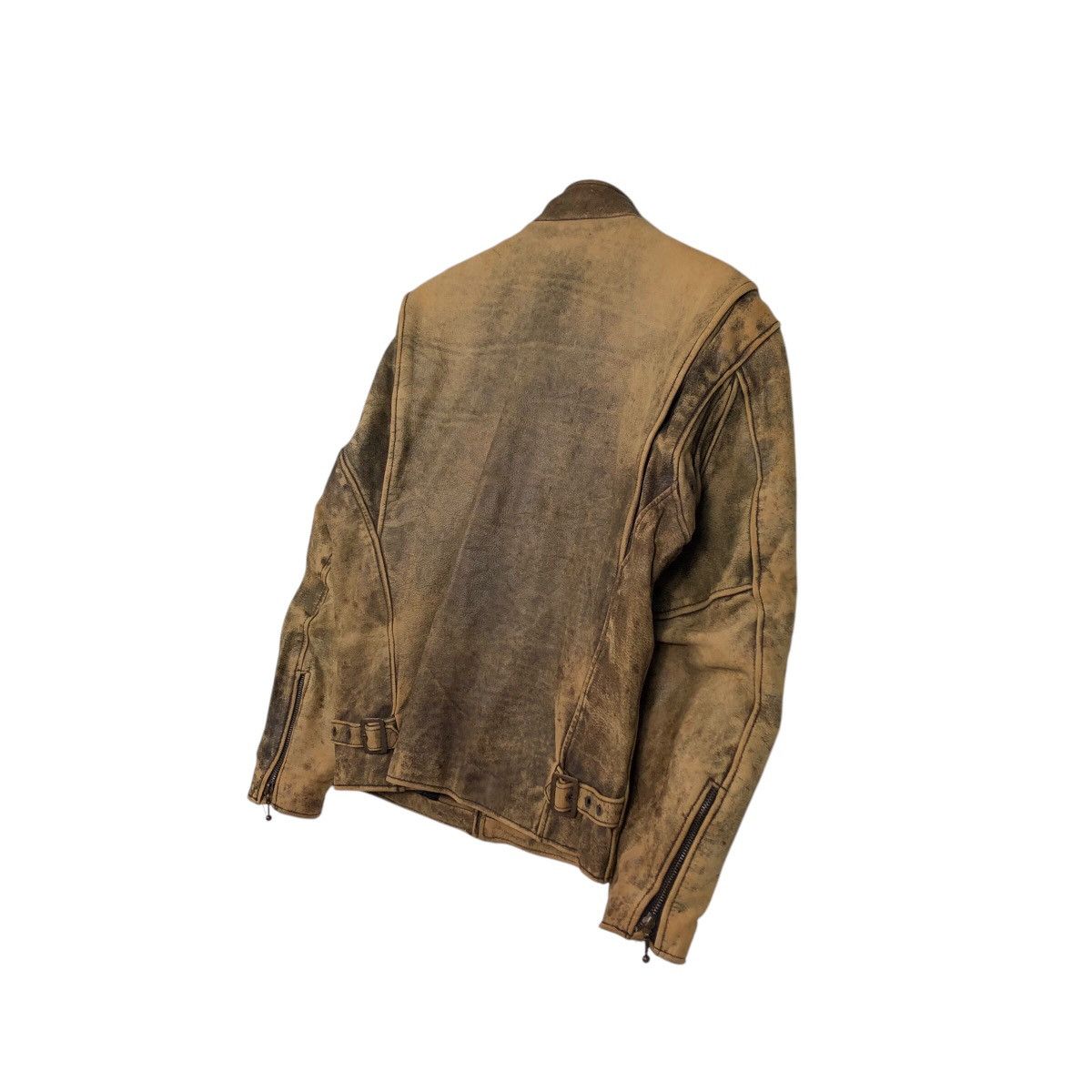 Japanese Brand 📌Vintage True Leather Biker Jacket On Time Road Master Rare Size US L / EU 52-54 / 3 - 11 Thumbnail