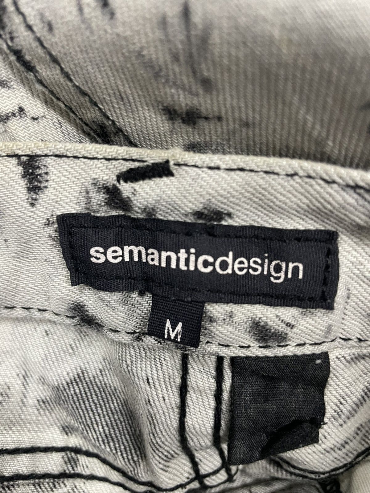 semanticdesign SEMANTIC DESIGN Denim Pants Acid Wash Japan Size US 32 / EU 48 - 7 Thumbnail