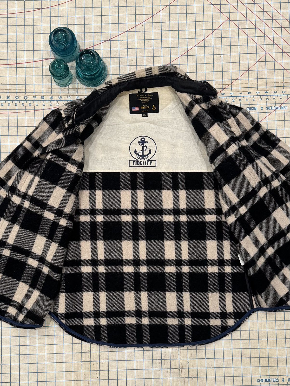 Vintage Gerald & Stewart Fidelity CPO Plaid Wool Button Up Jacket Size US XL / EU 56 / 4 - 7 Thumbnail