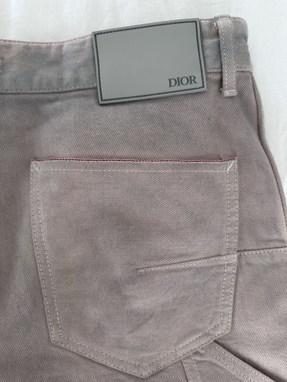 Dior × Kim Jones Christian Dior by Kim Jones lilac work cargo denim jeans Size US 30 / EU 46 - 3 Thumbnail