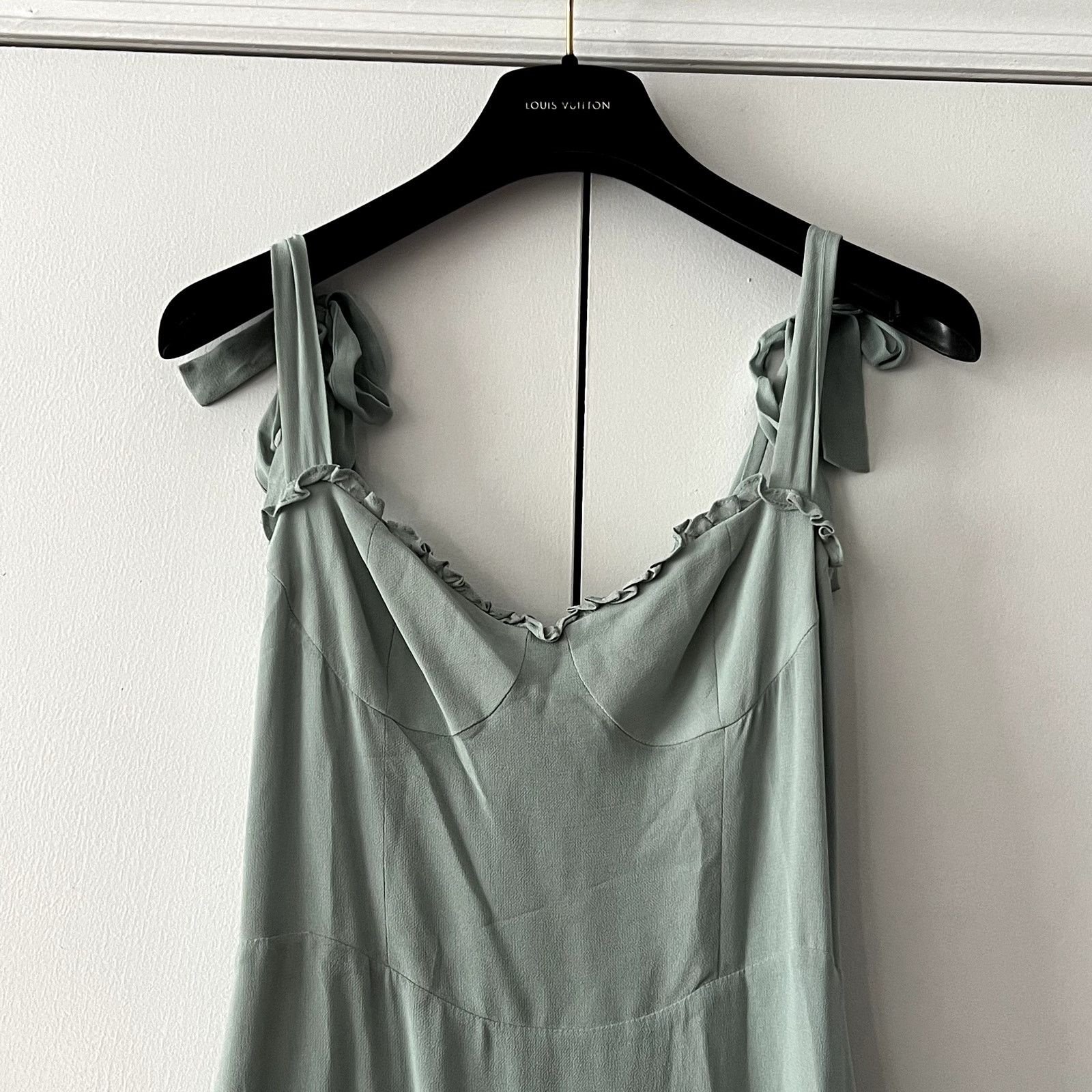Reformation Reformation Nikita dress midi size 2 Celadon green Size XS / US 0-2 / IT 36-38 - 5 Thumbnail