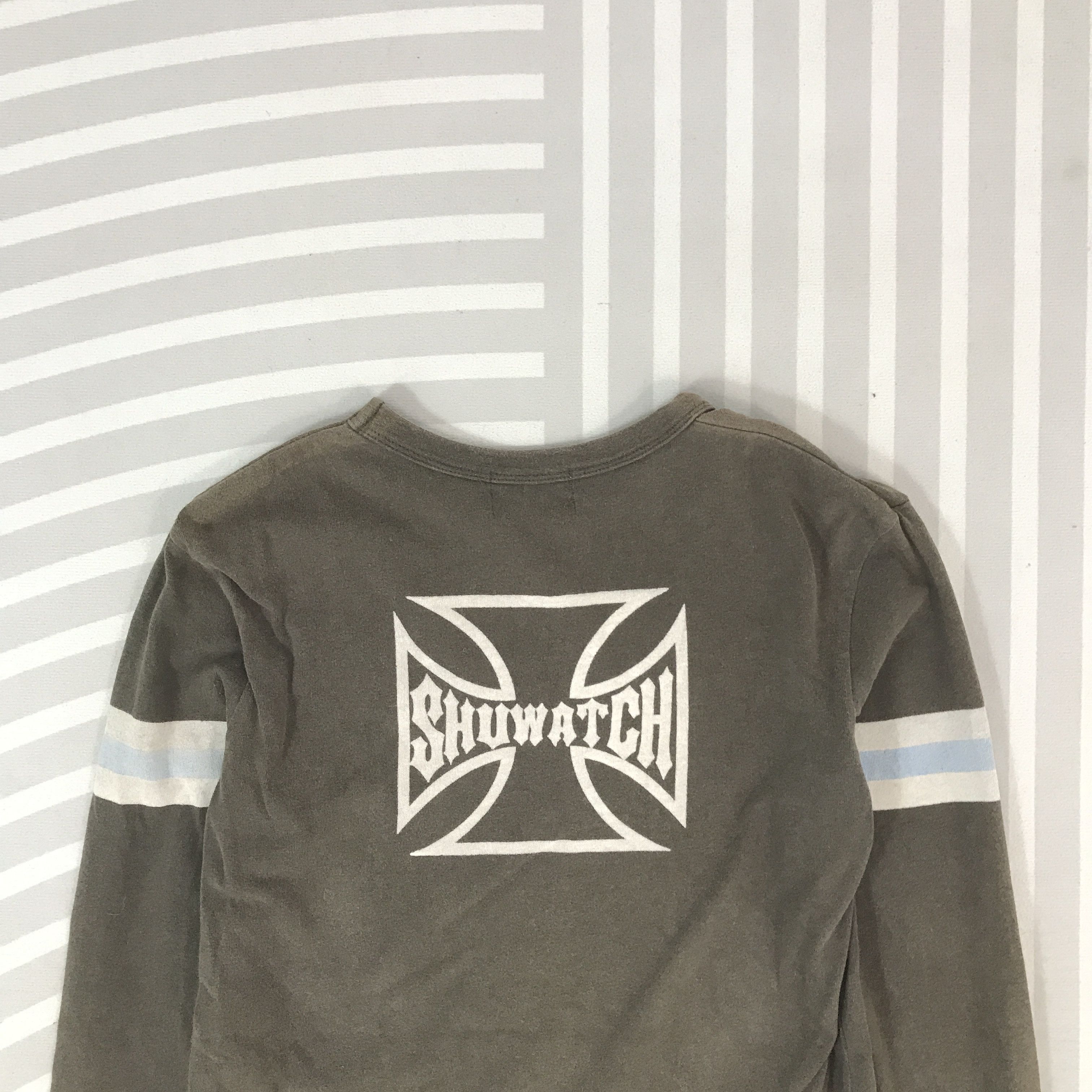 If Six Was Nine × Japanese Brand Vintage shuwatch Skull Faded punk long sleeve T-shirt Size US M / EU 48-50 / 2 - 4 Thumbnail