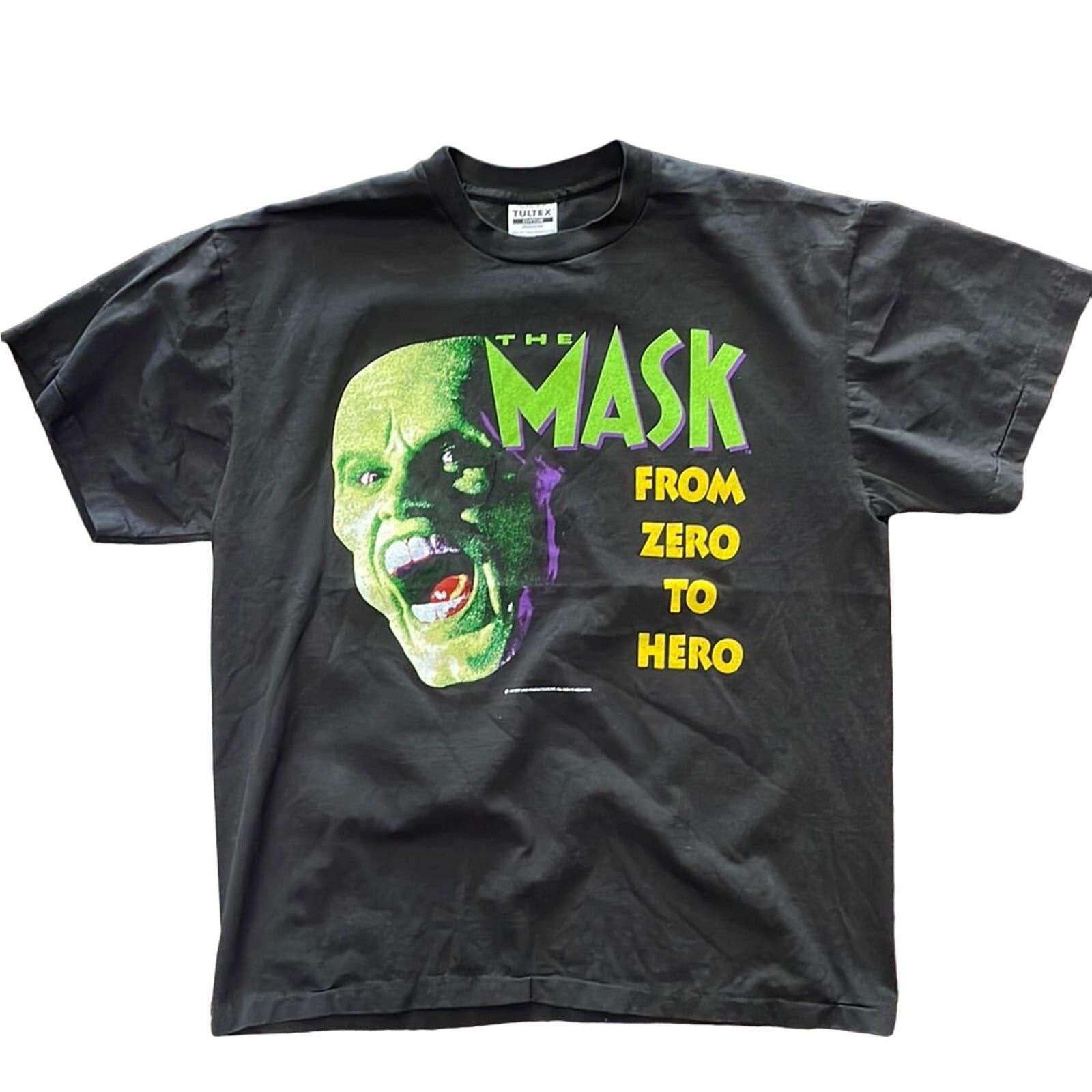 Vintage 1994 The Mask Movie Single Stitch Tultex XL
