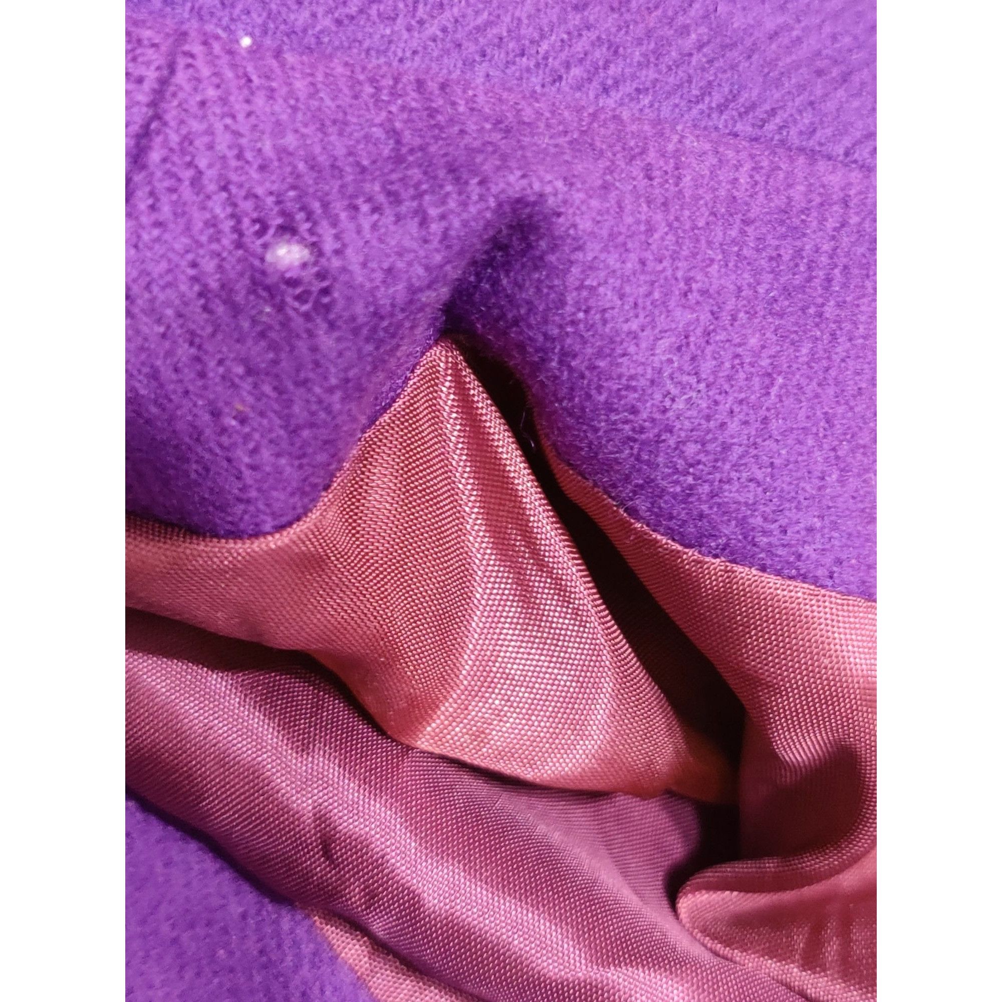 Vintage Vintage Adolfo International 12 Purple Wool Blazer Gold Butt Size XL / US 12-14 / IT 48-50 - 6 Thumbnail
