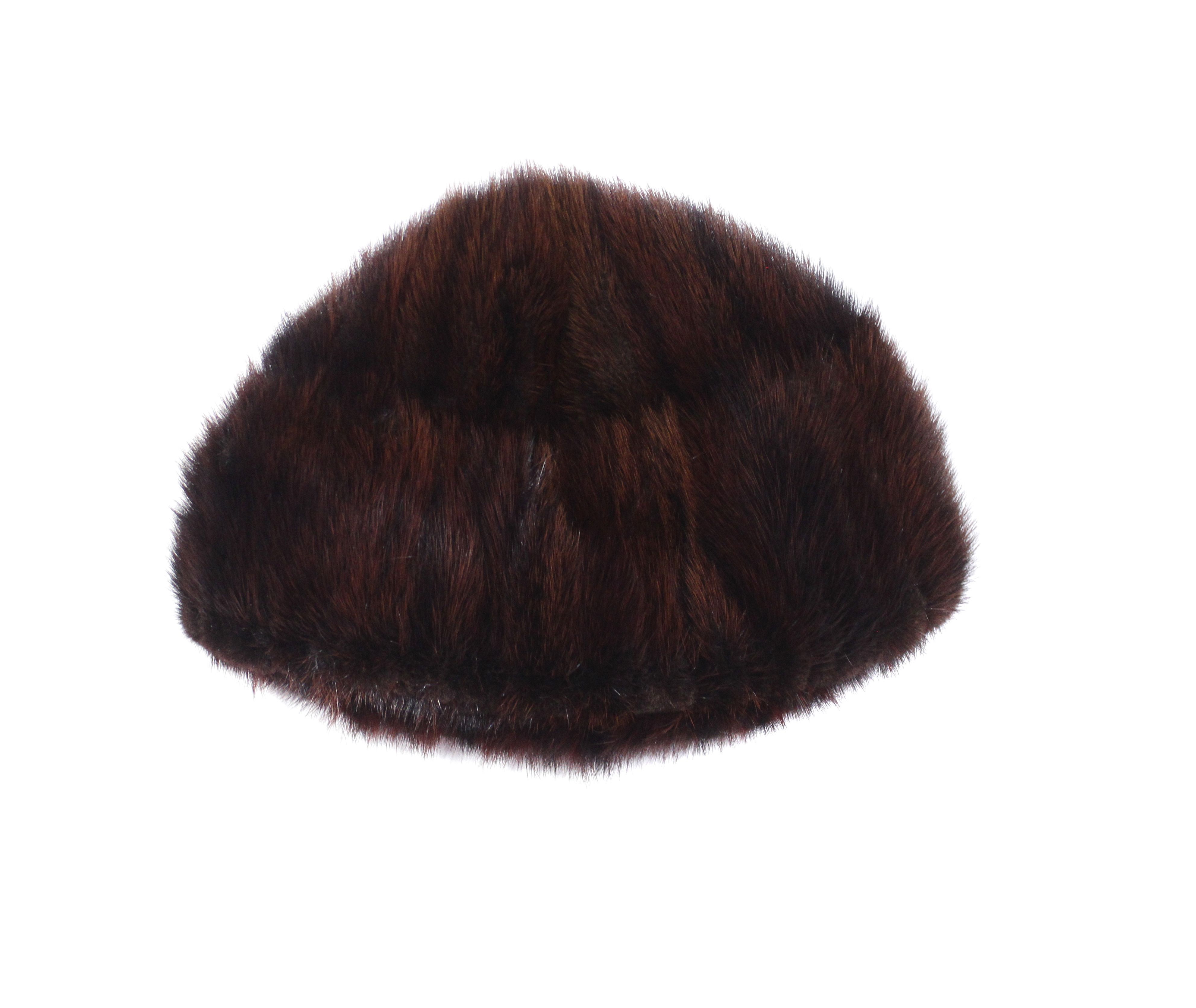 Vintage Soviet 80S Fur Hat Size ONE SIZE - 2 Thumbnail