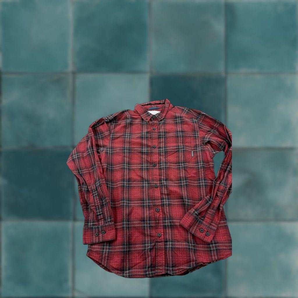 Vintage COLUMBIA Red Plaid Flannel Shirt Mens Small Long Sleeve Button Down Outdoor Casual Size US S / EU 44-46 / 1 - 1 Thumbnail