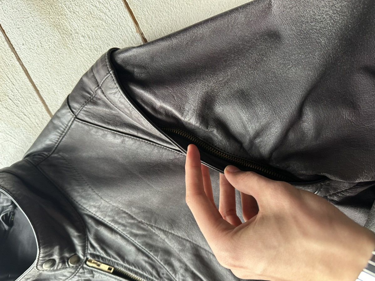 Other 🚨VNTG LEATHER JACKET AVANT GARDE ASYMMETRICAL BLACK MOTO Size US S / EU 44-46 / 1 - 10 Thumbnail