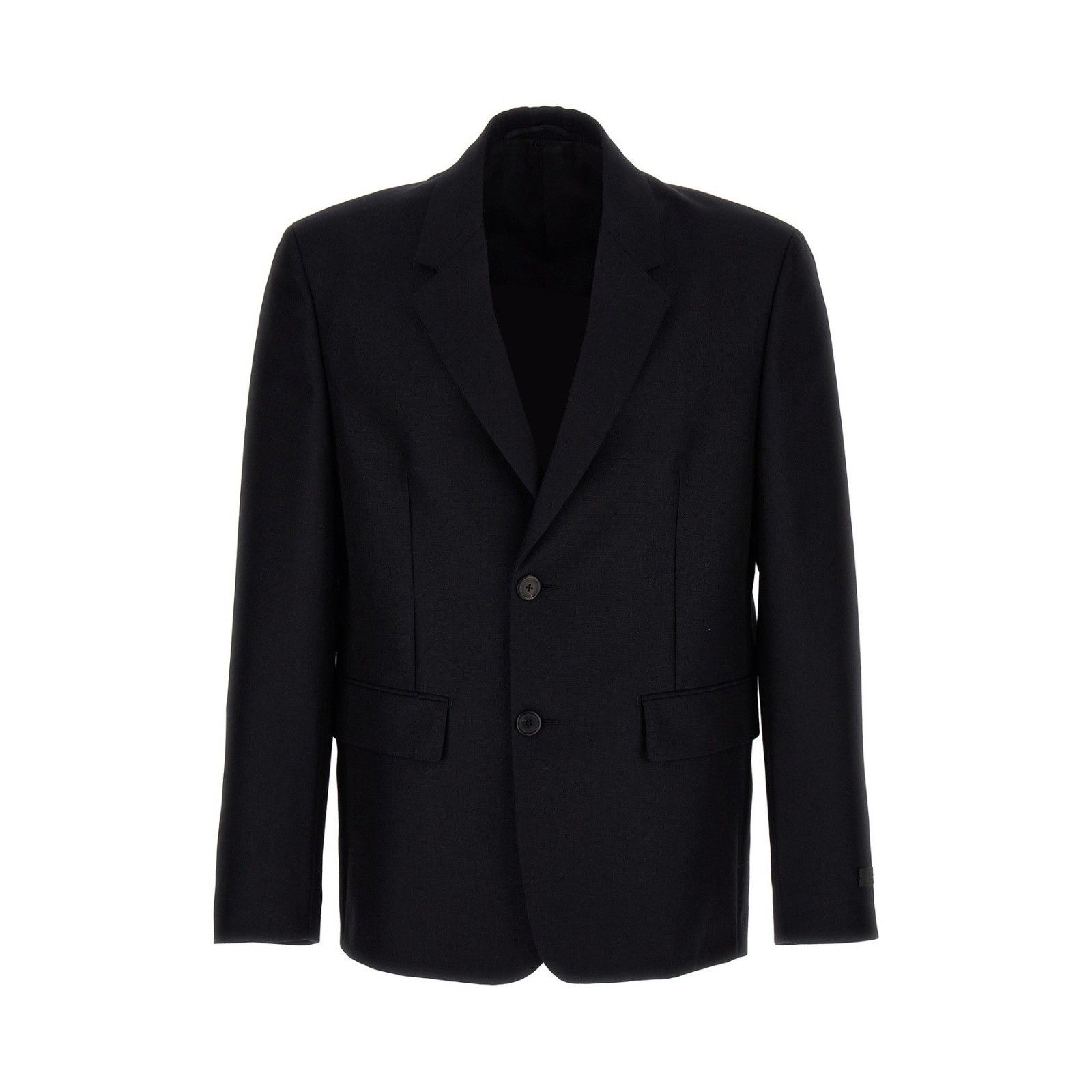Prada PRADA Removable Collar Single-Breasted Blue Wool Blazer Jack Size US M / EU 48-50 / 2 - 3 Thumbnail
