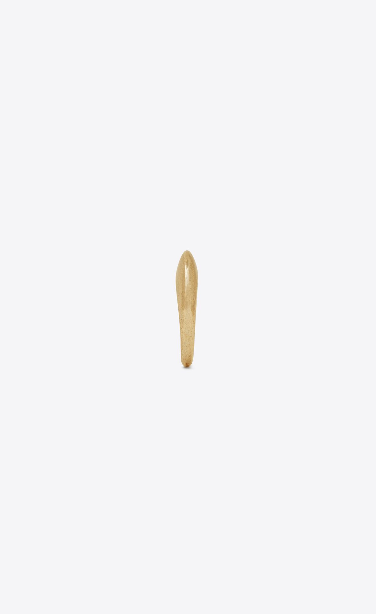 Saint Laurent Paris o1smrcs1224 Size: OS / Medium Bumpy Ring in Metal in Gold Size ONE SIZE - 3 Thumbnail