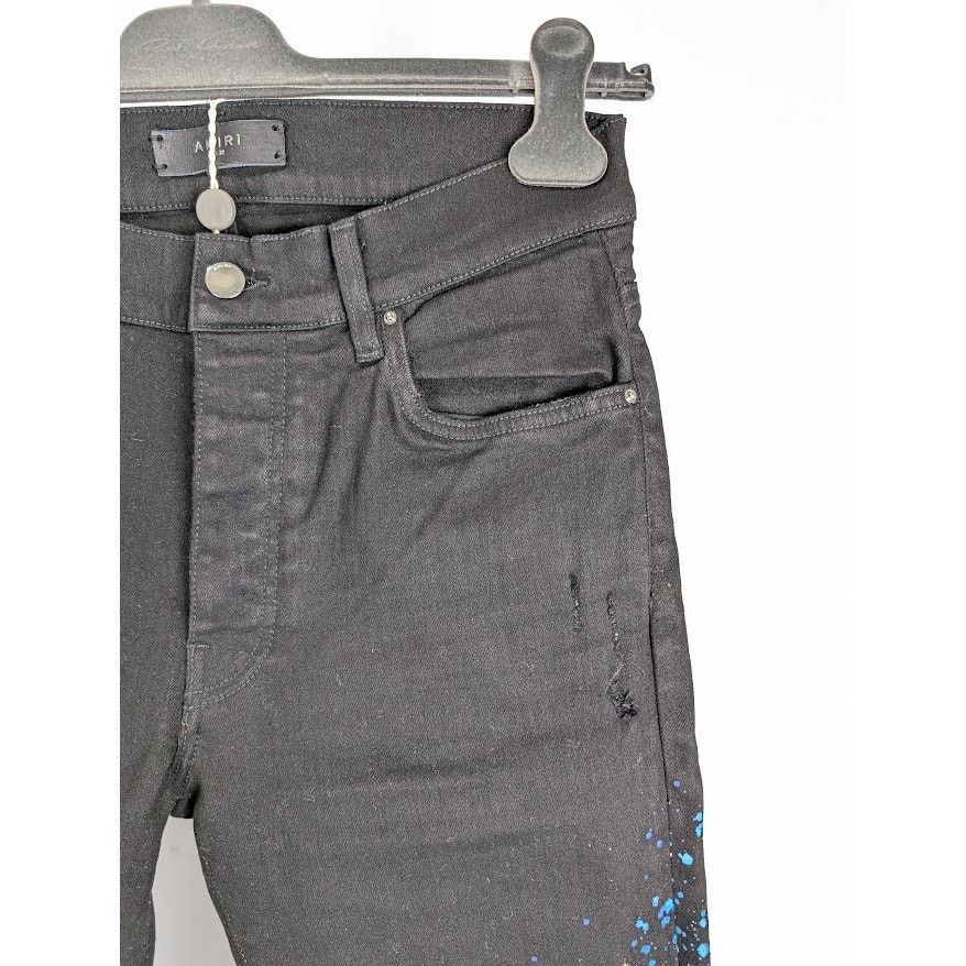 Amiri o1rshd1 Crystal Painted Pants in Black Size US 32 / EU 48 - 9 Thumbnail