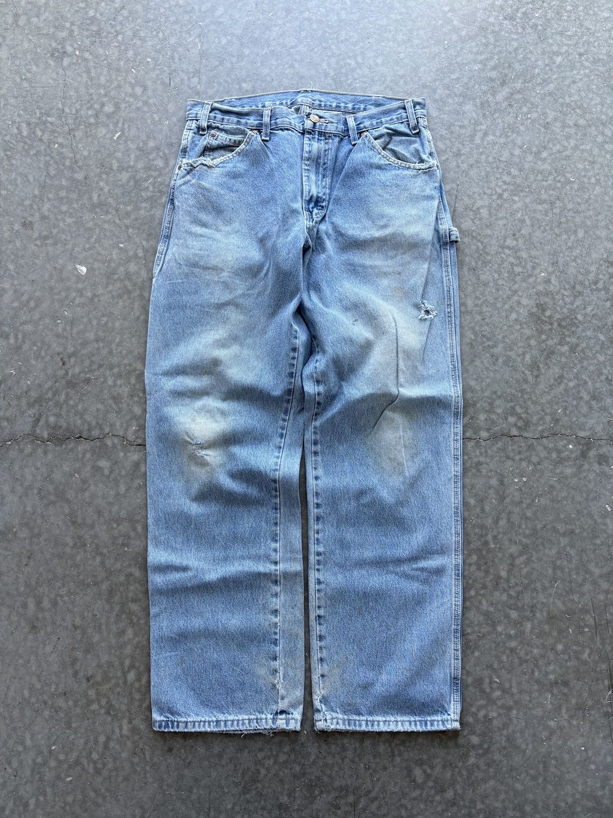 Dickies Vintage Y2K Dickies Carpenter Jeans 34x32 Faded Worn In Size US 34 / EU 50 - 1 Thumbnail
