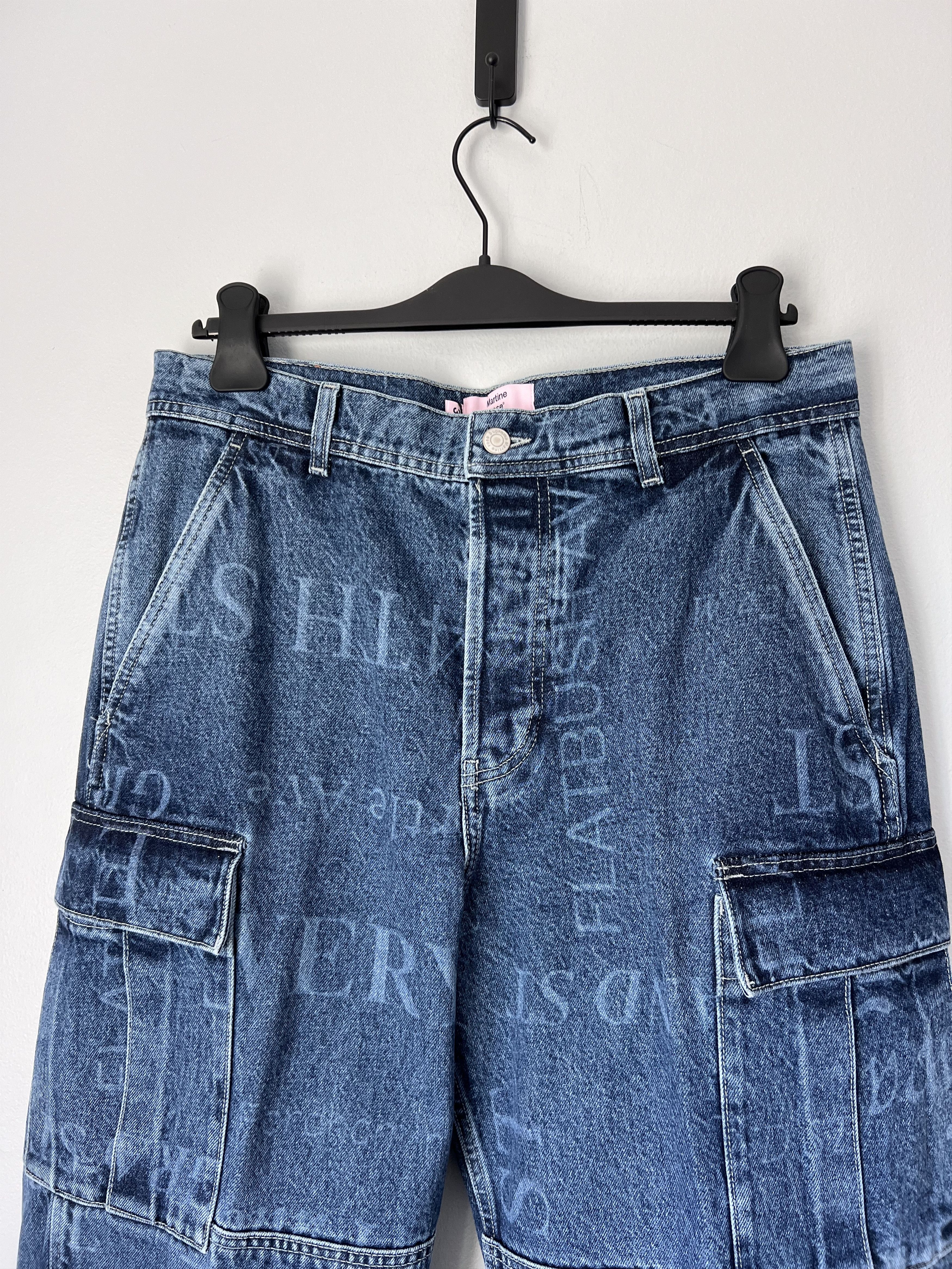 Martine Rose × Supreme Martine Rose Supreme Denim Cargo Pants in Blue Size US 32 / EU 48 - 2 Thumbnail