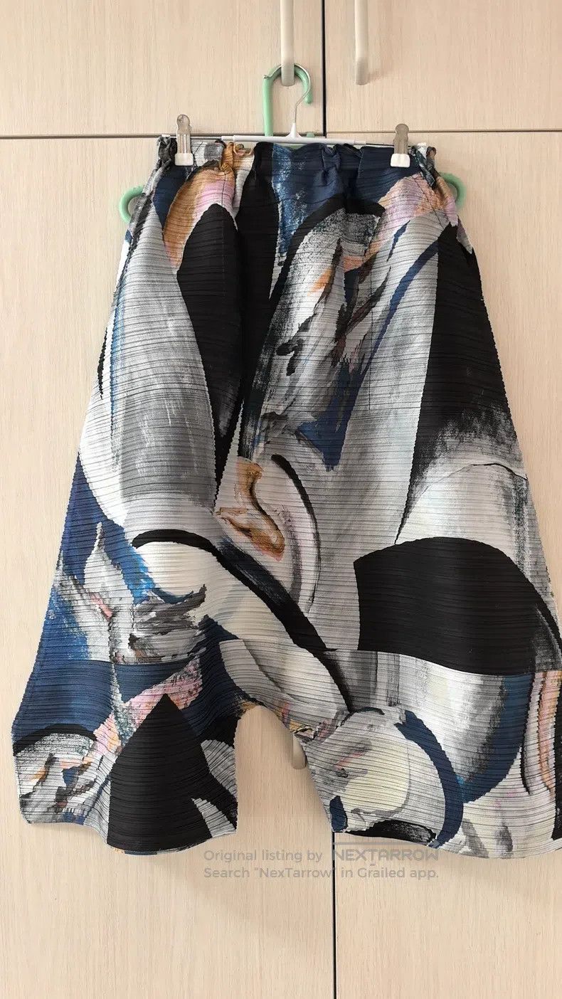 Issey Miyake Issey Miyake size:3 Ink Wide Leg Pants Size 22" - 1 Thumbnail
