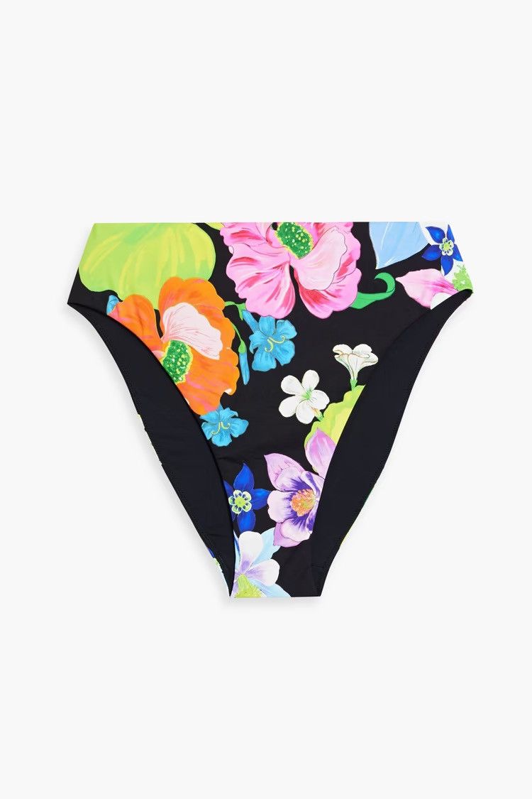 CAMILLA CAMILLA Crystal-embellished floral mid-rise bikini brief Size 27" / US 4 / IT 40 - 1 Thumbnail