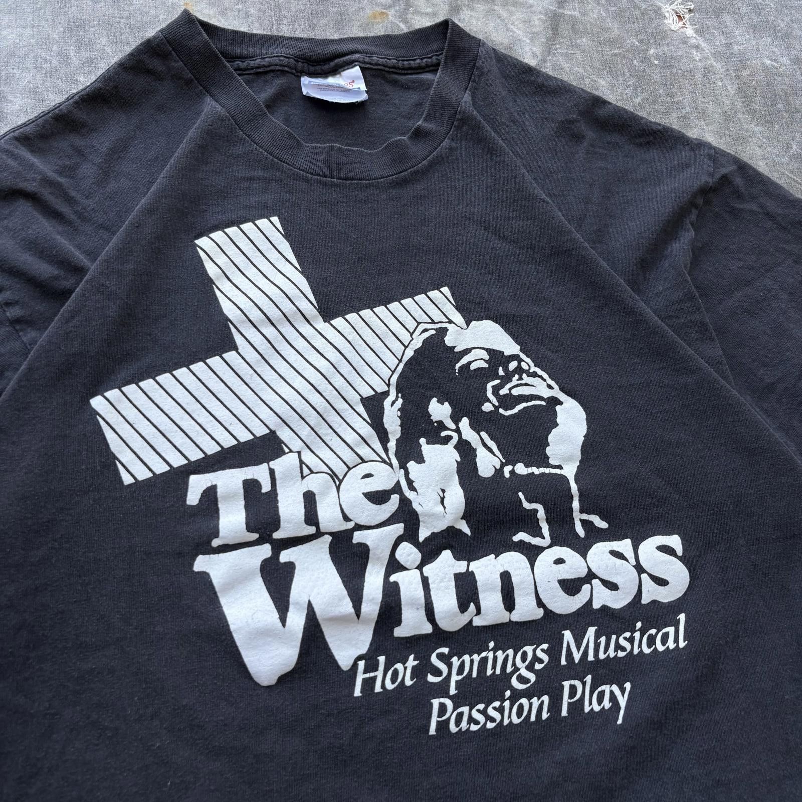 Hanes Vintage 90s Y2K The Witness Jesus Life Giver Religious Shirt Size US L / EU 52-54 / 3 - 3 Thumbnail