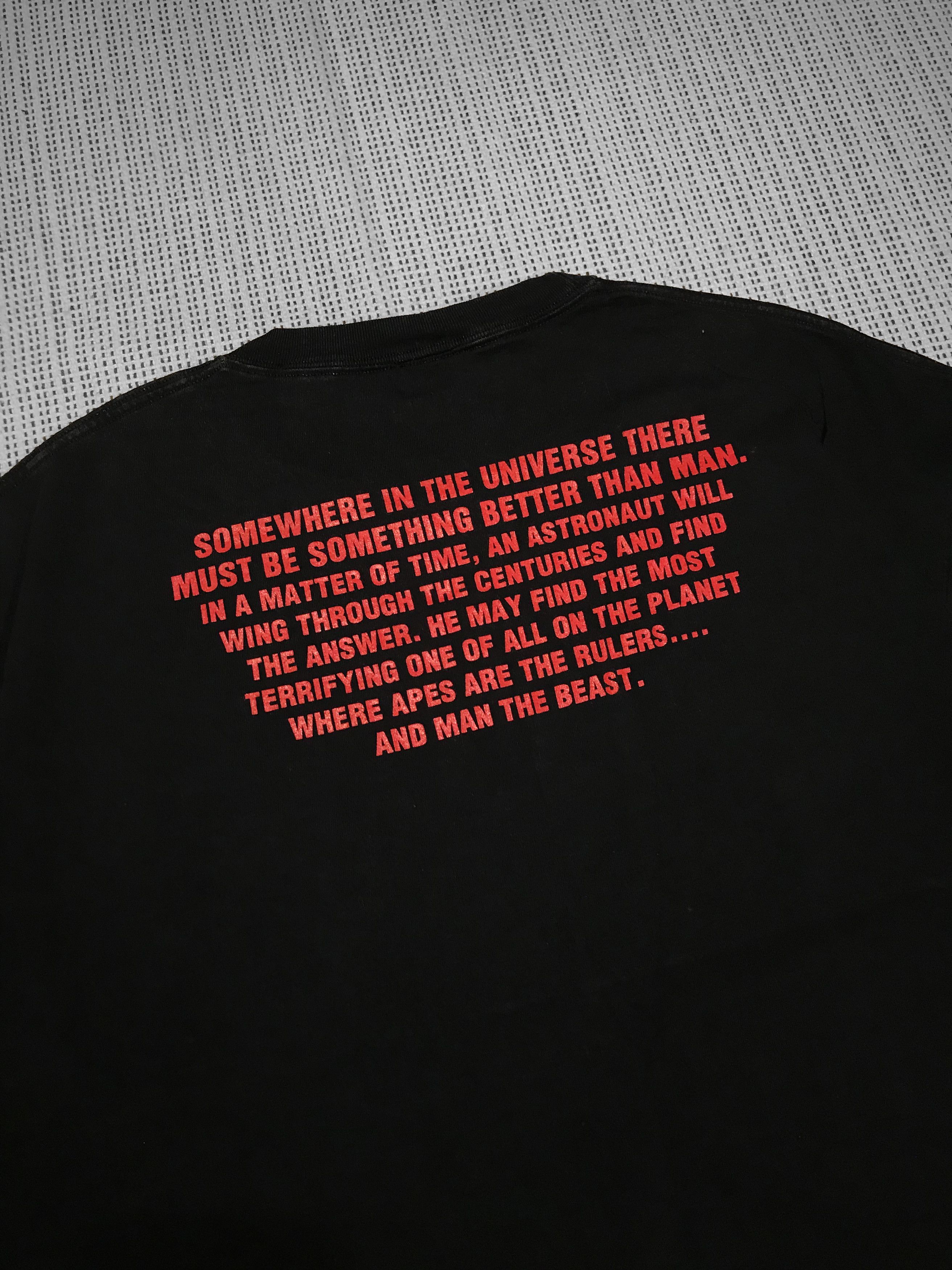 Fruit Of The Loom Vintage 90s T-shirt *RARE* ‘Planet of the Apes’ (XL) Size US XL / EU 56 / 4 - 6 Thumbnail