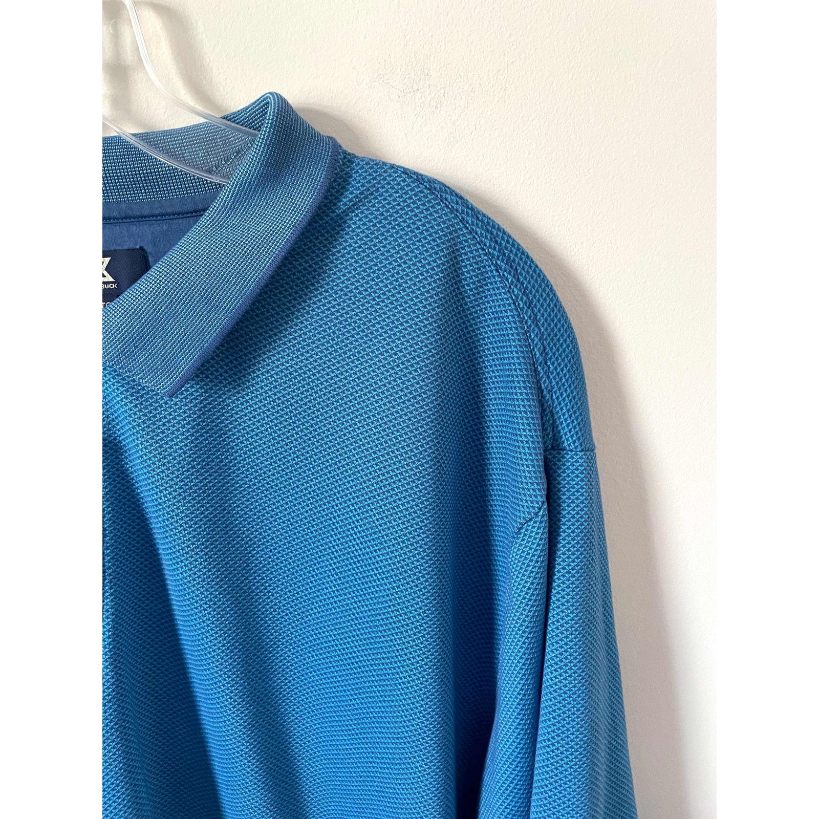 Cutter & Buck Cutter & Buck Performance Polo Collar Shirt Blue 3XL Size US XXL / EU 58 / 5 - 3 Thumbnail
