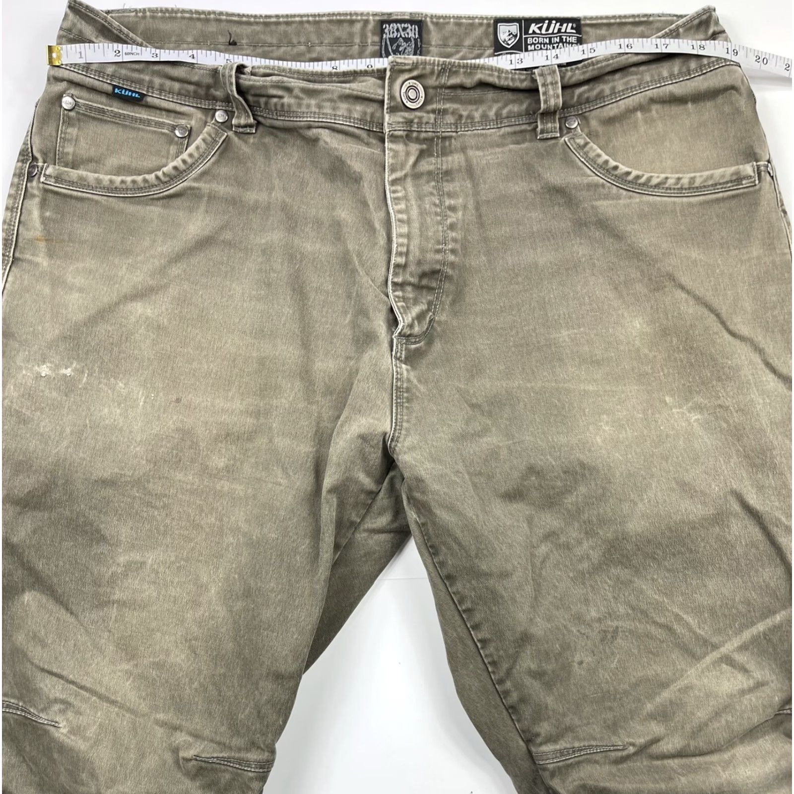 Vintage Kuhl Rydr Men's Hiking Pants, Size 38 x 30, Brown Canvas, Outdoor Travel Workwear Size US 38 / EU 54 - 7 Thumbnail