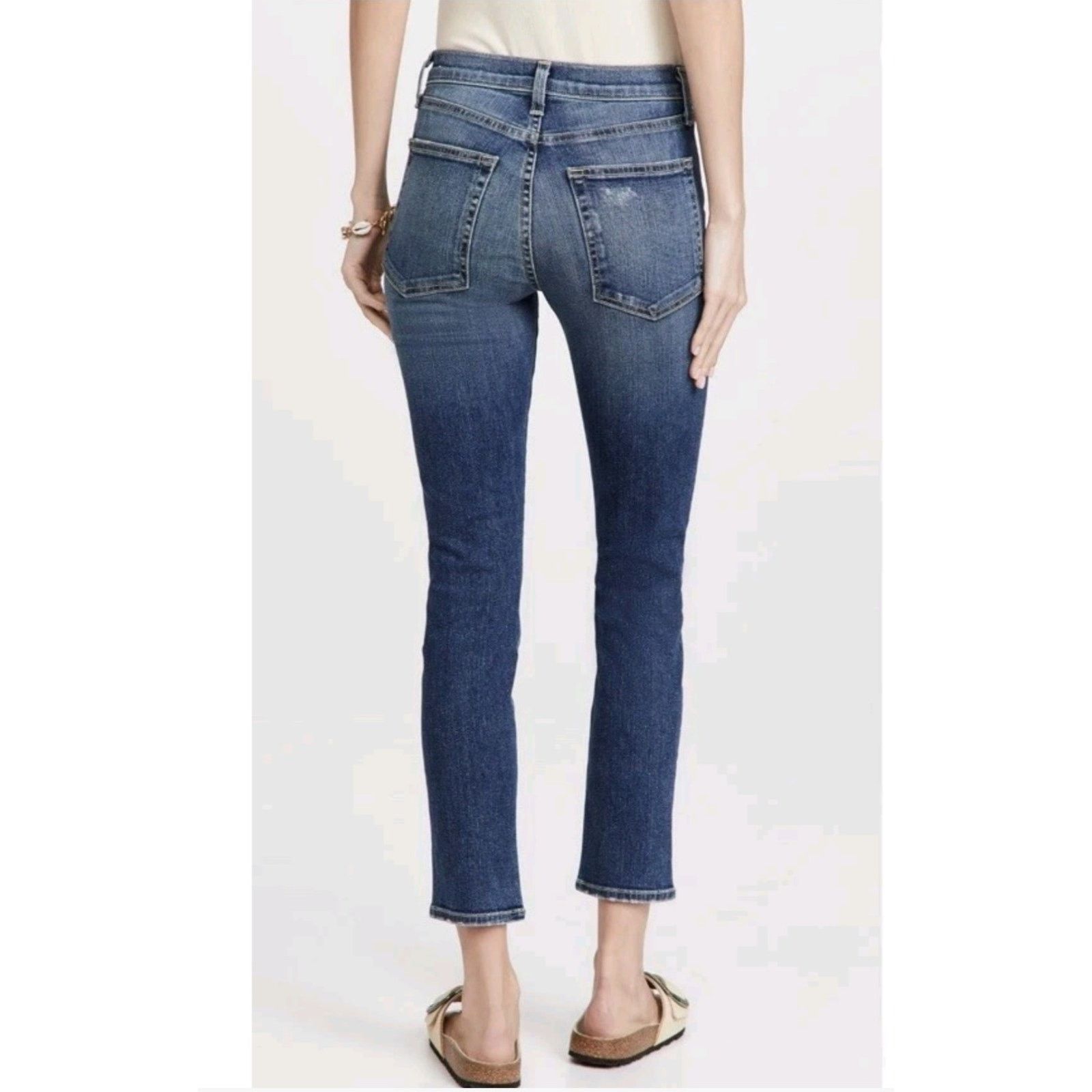 Nili Lotan Nili Lotan Women's Midrise Skinny Denim Blue $375 Jeans 27 Size 27" / US 4 / IT 40 - 3 Thumbnail