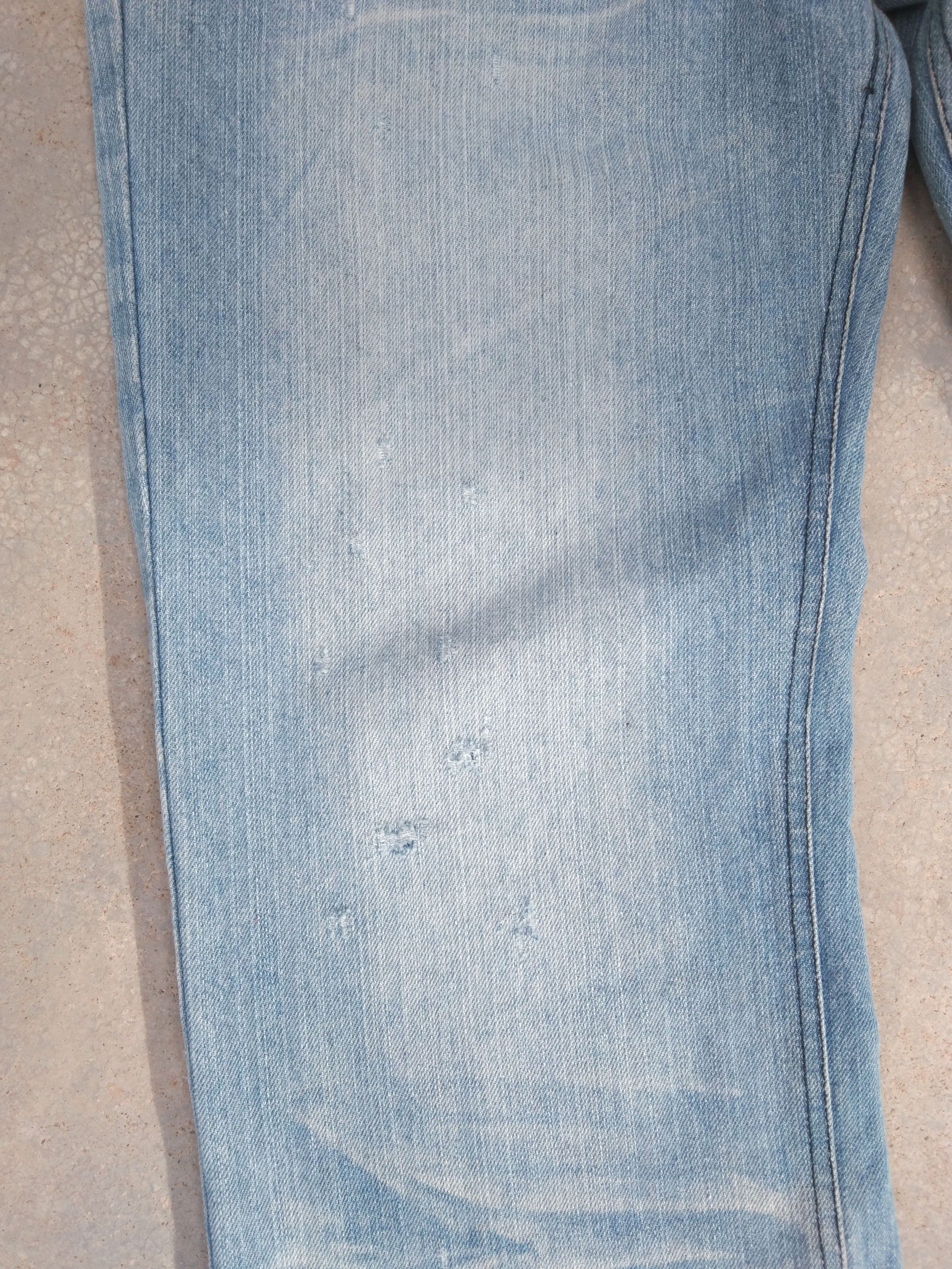 Crazy Y2k Banana Seven Whisker Straight Leg Jeans 32x33