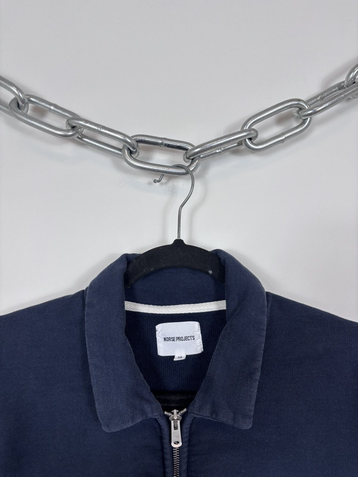 Norse Projects Norse Projects Men’s Magne Half Zip Compact Navy Sweatshirt Size US M / EU 48-50 / 2 - 4 Thumbnail