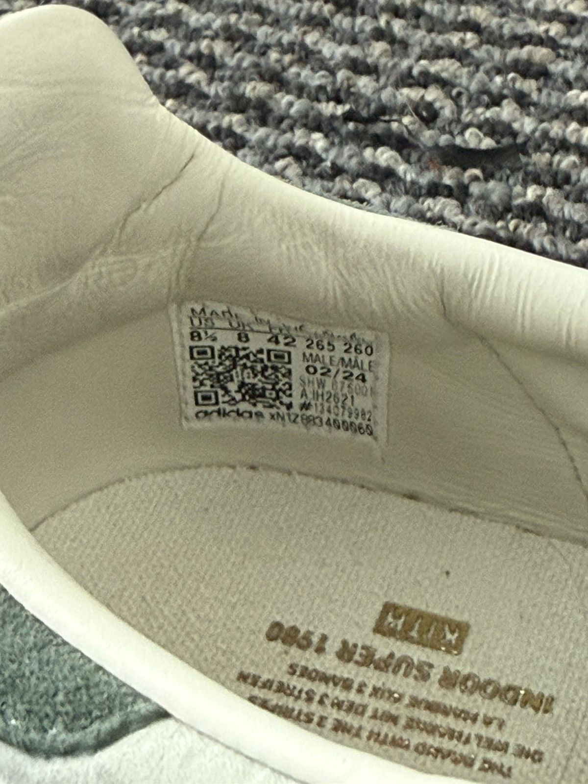 Adidas Adidas Indoor Super Kith Classics Mint Mens 8.5 Size US 8.5 / EU 41-42 - 3 Thumbnail
