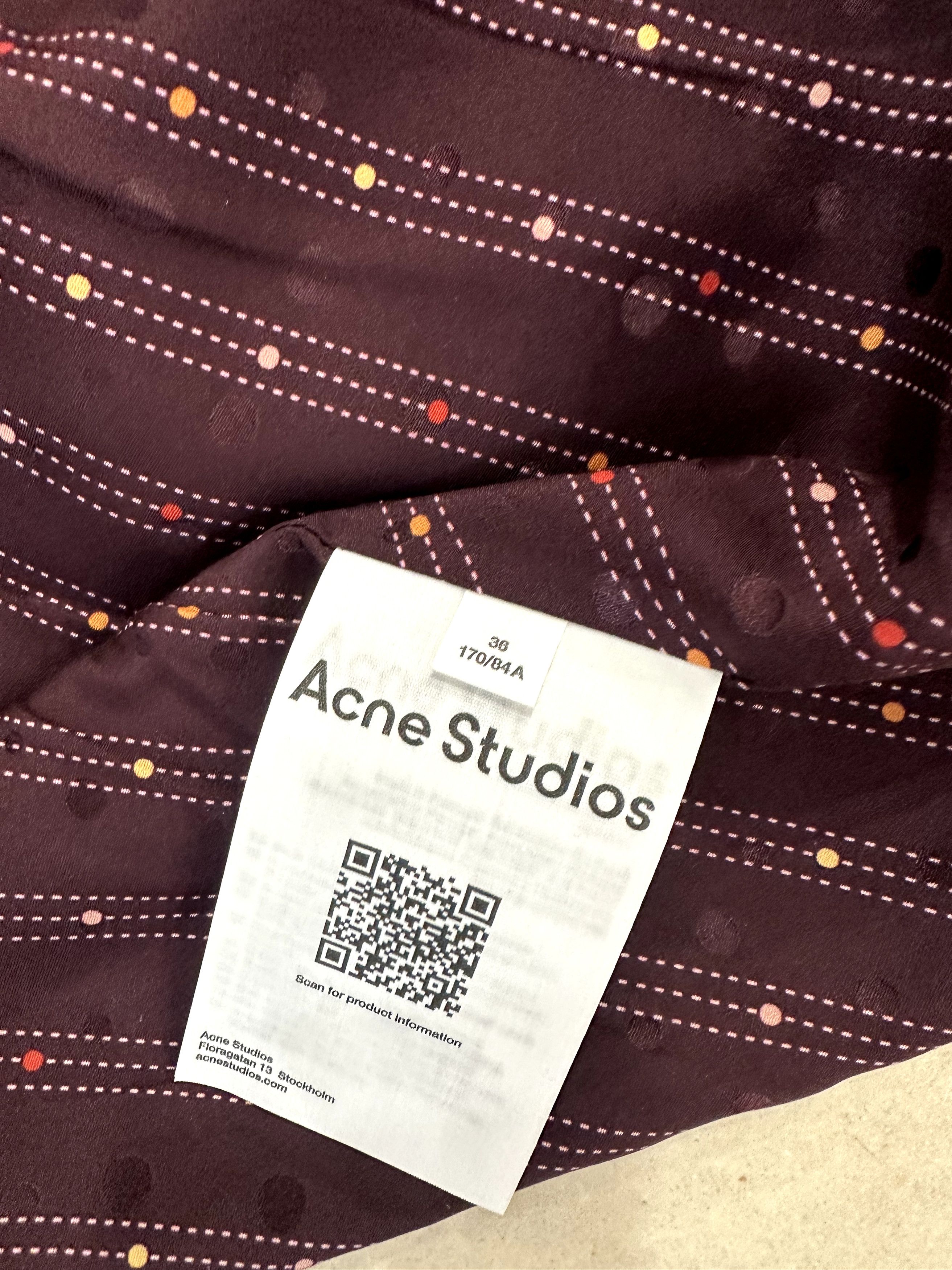 Acne Studios Acne Studios Asymmetric Silk Midi Dress Size XS / US 0-2 / IT 36-38 - 6 Thumbnail