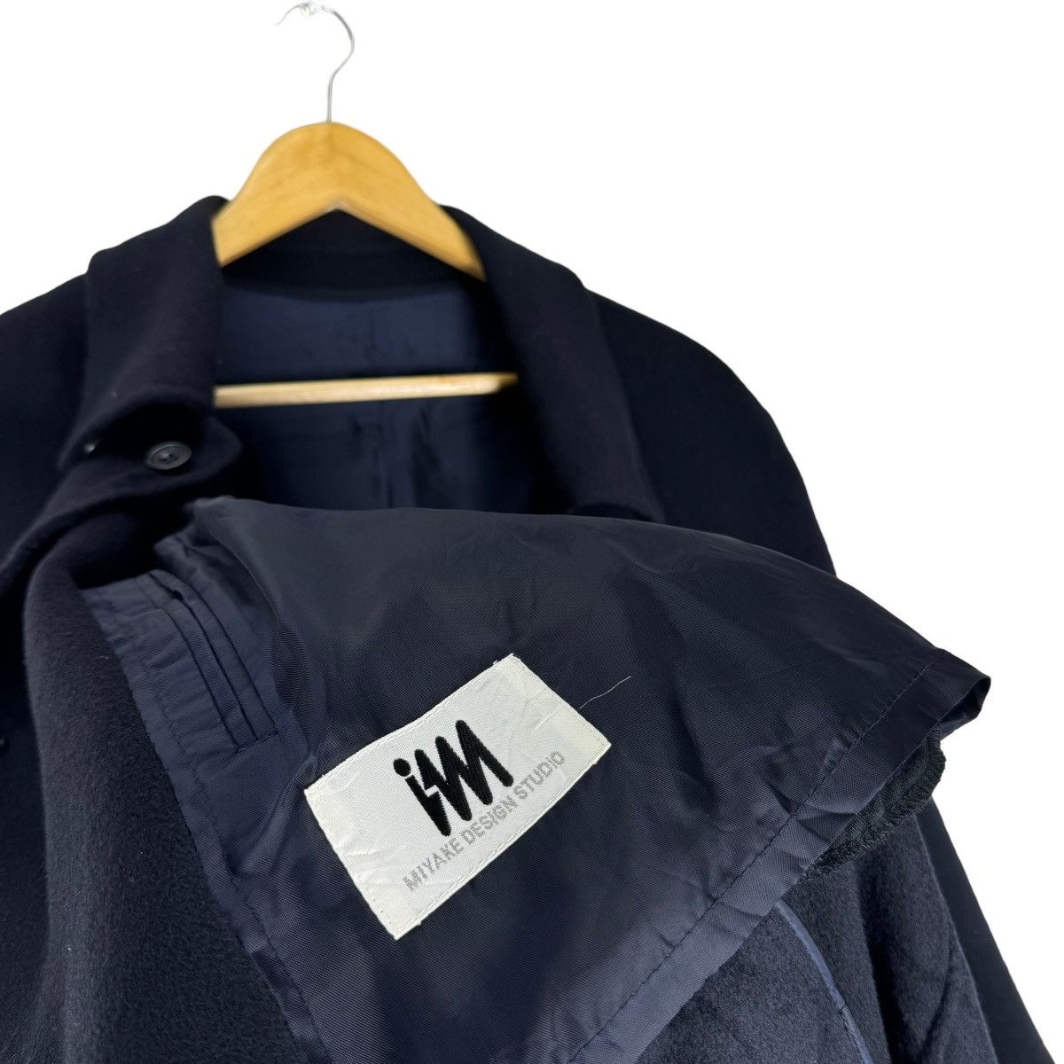 Issey Miyake 🔥ISSEY MIYAKE STUDIO WOOL LONG COAT JACKET Size US L / EU 52-54 / 3 - 6 Thumbnail
