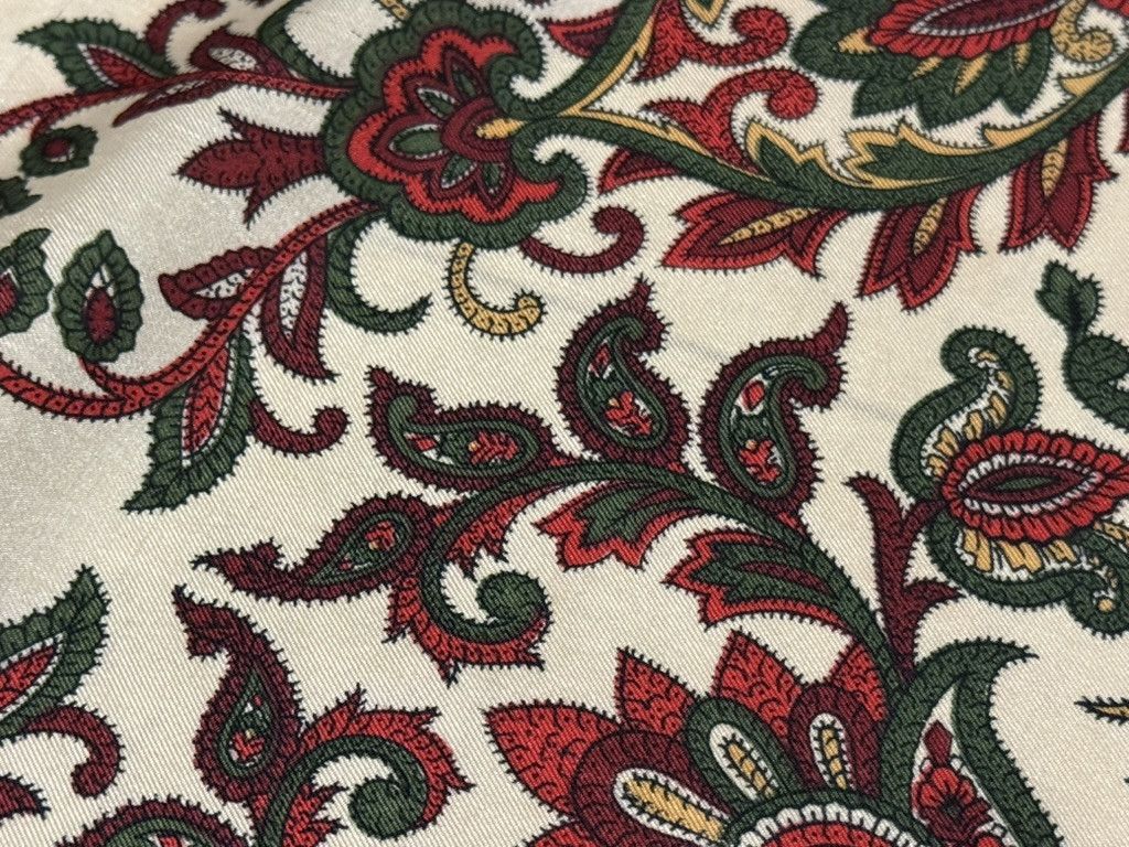 Liberty × Liberty London 100% Authentic Vintage Red Silk Floral Scarf Size ONE SIZE - 6 Thumbnail