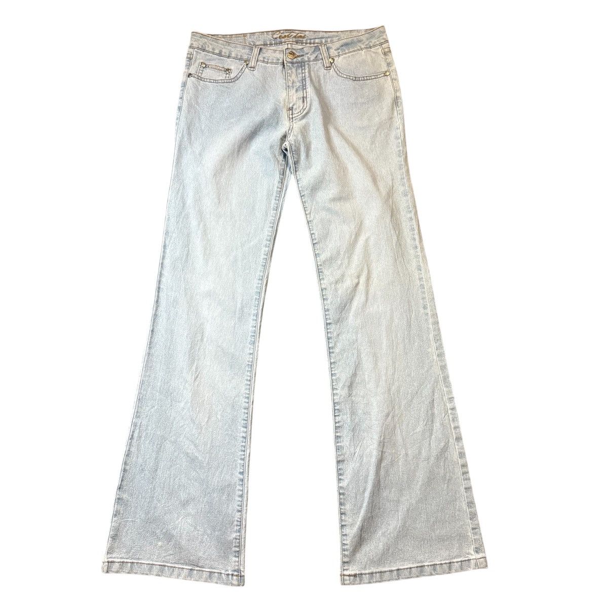 Japanese Brand 🔥🇯🇵 Vtg 90s Faded Denim Baggy Flared Size US 32 / EU 48 - 1 Thumbnail