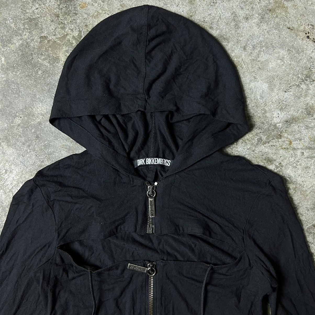 Dirk Bikkembergs Dirk Bikkembergs - Double Zip Cutout Hooded Jacket Size S / US 4 / IT 40 - 5 Thumbnail
