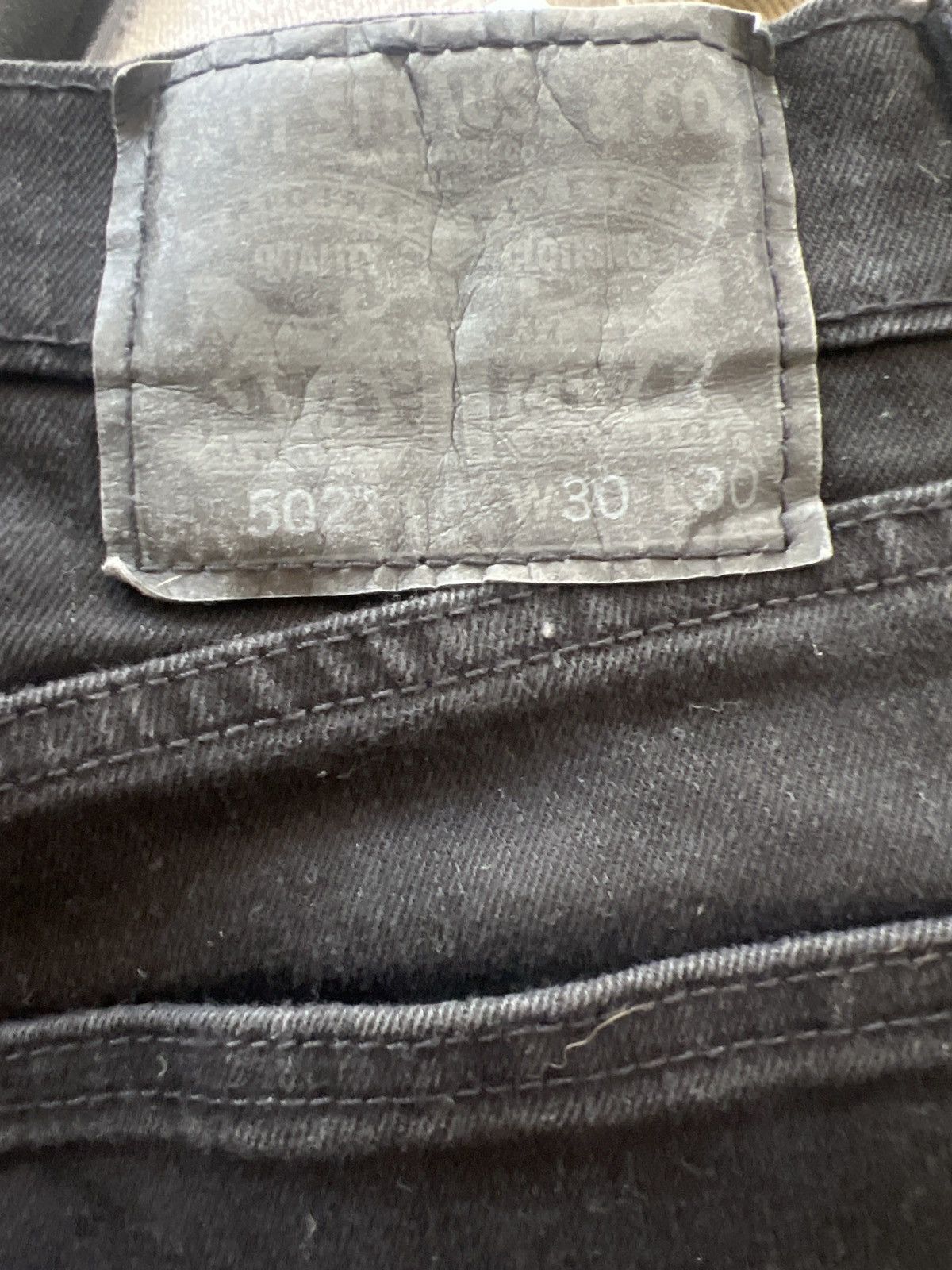 Levi's Levis 502 30x30 Black denim Size US 30 / EU 46 - 4 Thumbnail