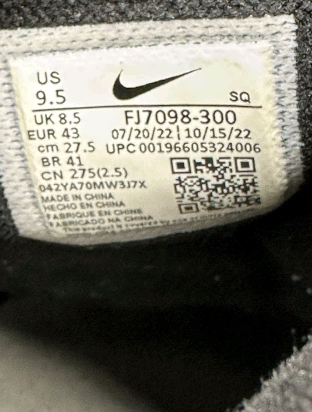 Nike Nike Air Humara QS Midnight Navy FJ7098300 Size 9.5 Men Size US 9.5 / EU 42-43 - 7 Thumbnail