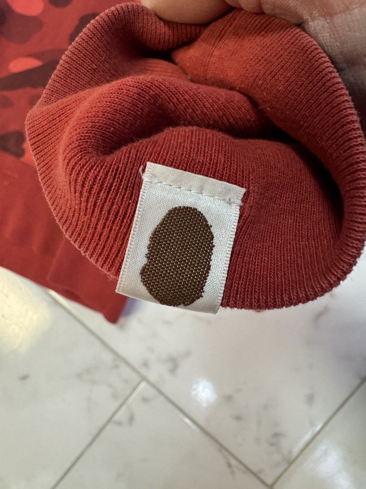 Bape Bape Red Camo Spray Logo Crewneck Sweatshirt Size US M / EU 48-50 / 2 - 7 Thumbnail