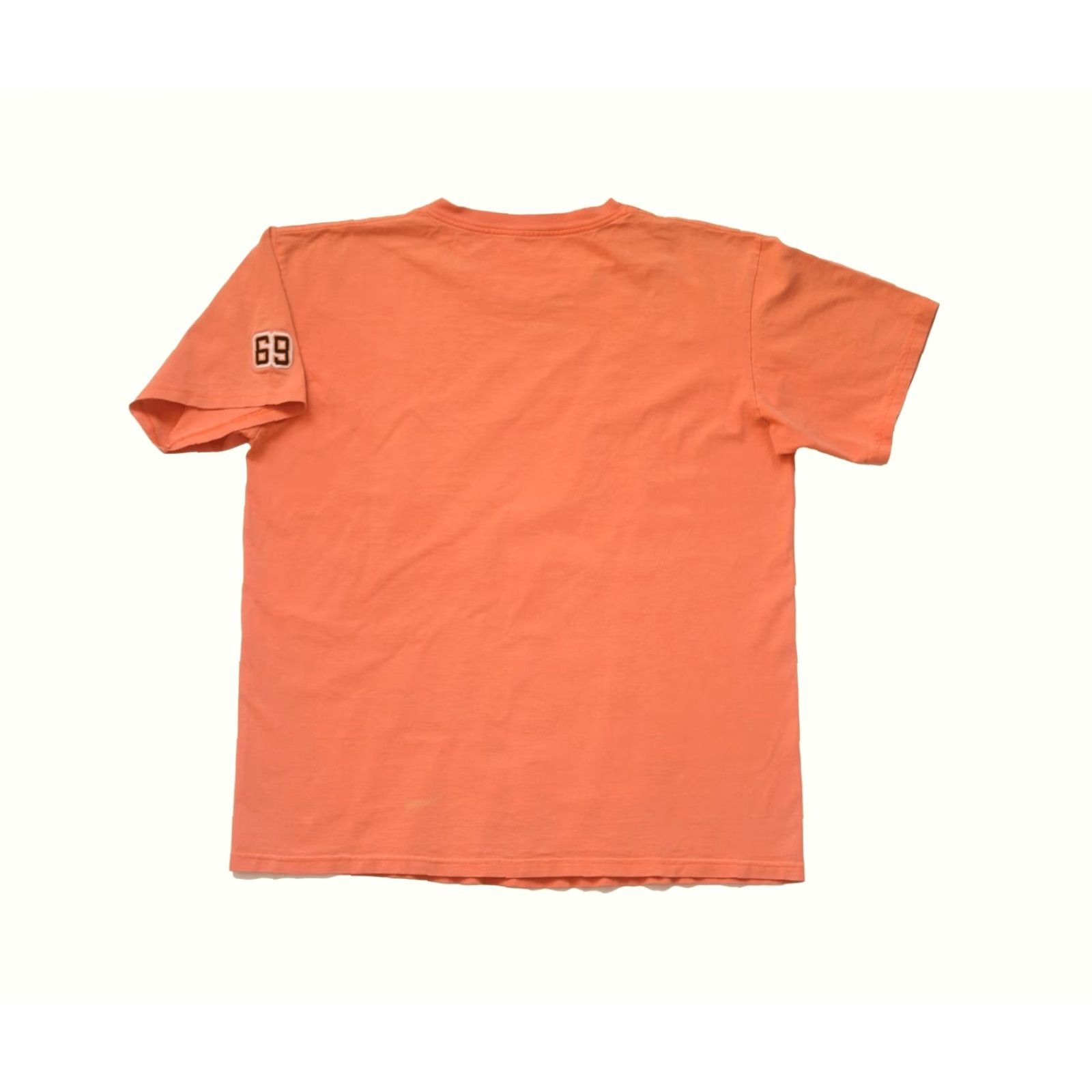 Vintage PLAYERZ 69 VTG 90s MADE IN USA ORANGE FADED BASEBALL SCRIPT T SHIRT MENs SZ XL Size US XL / EU 56 / 4 - 3 Thumbnail