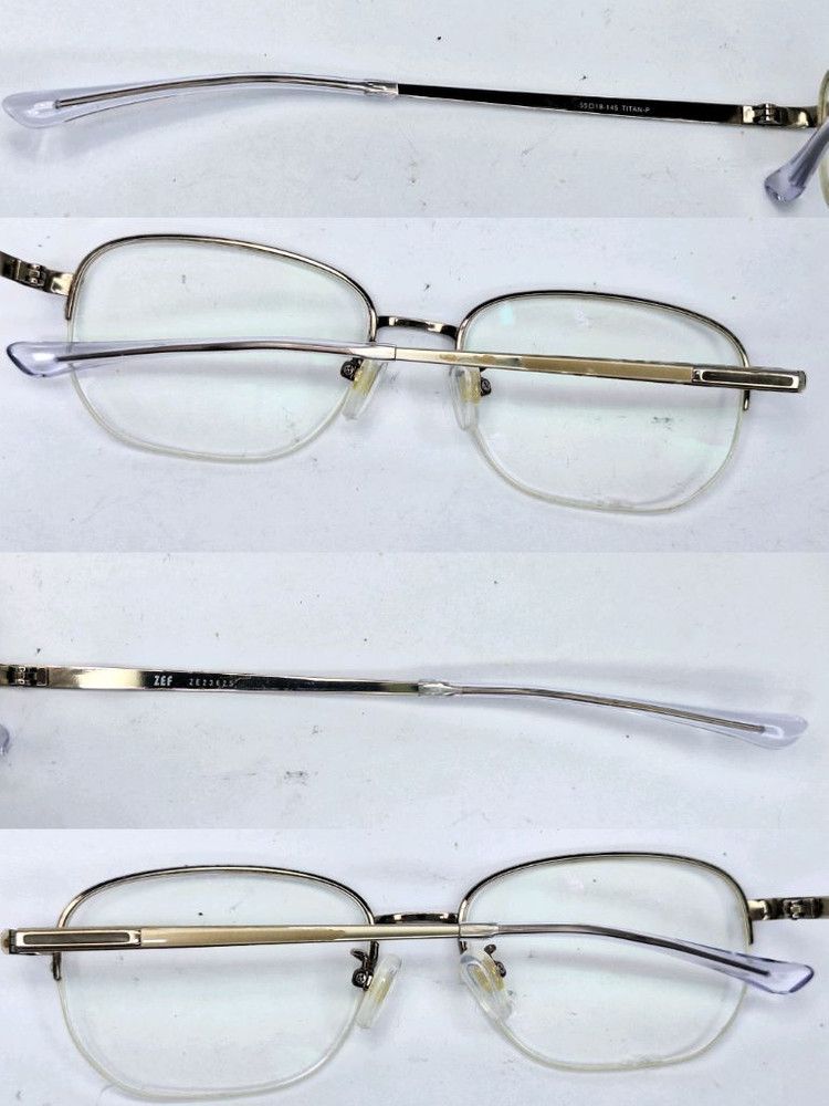 Other Charmant ZEF ZE23625 High-Purity Titanium Half-Rim Glasses Size ONE SIZE - 2 Thumbnail