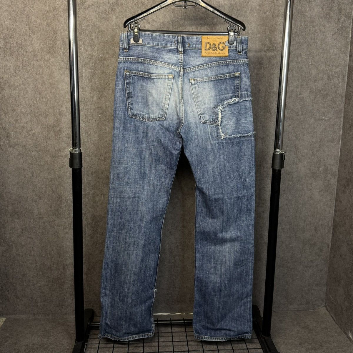 Dolce & Gabbana Vintage Dolce Gabbana patchwork jeans DG denim pants Size US 33 - 3 Thumbnail
