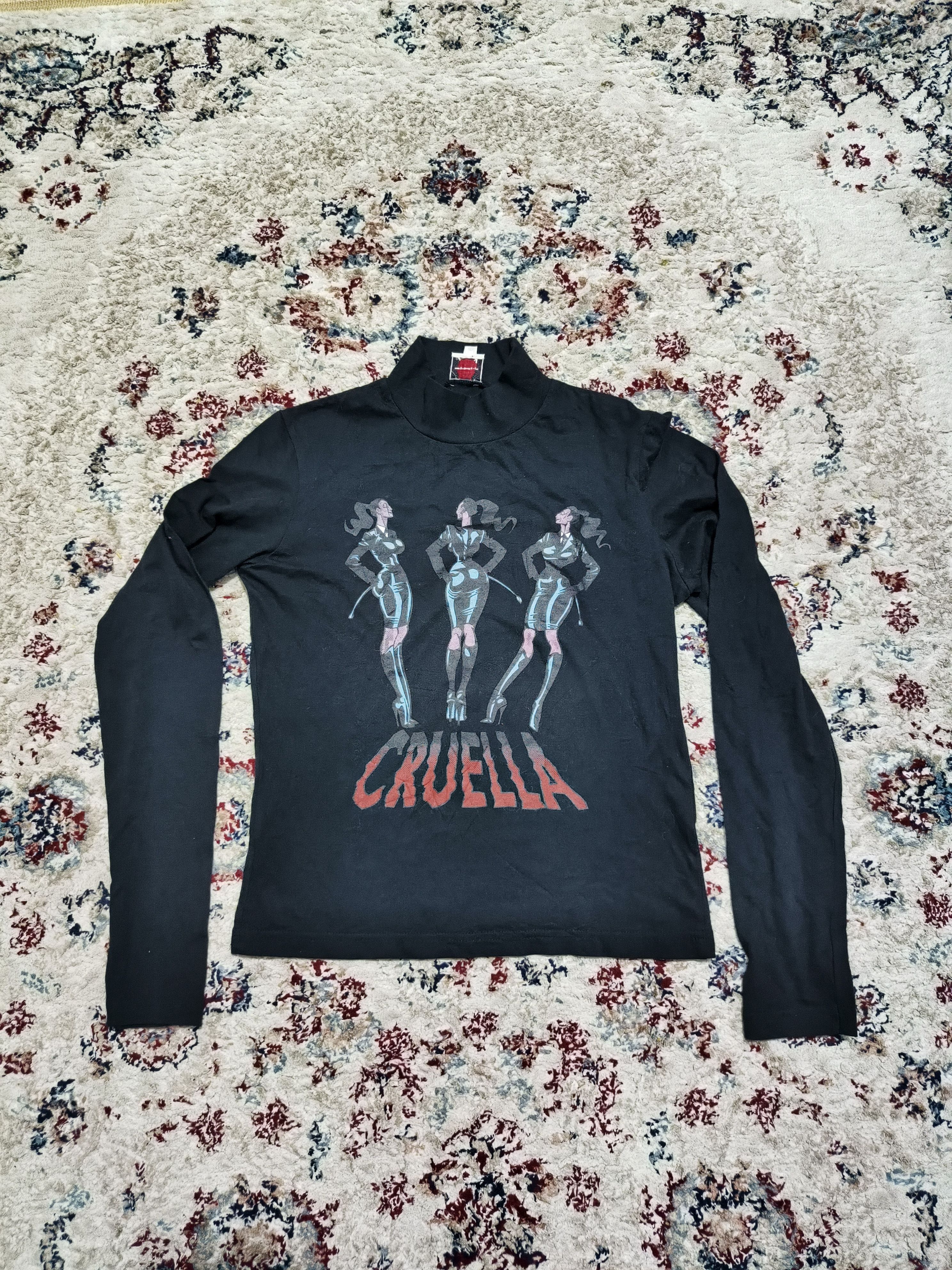 Japanese Brand × Jean Paul Gaultier Jean Paul Gaultier Cruella long sleeve stocking top Size S / US 4 / IT 40 - 1 Thumbnail