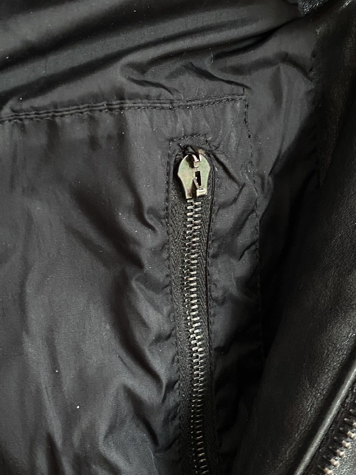 Prada Prada vintage black leather wool biker jacket Size US M / EU 48-50 / 2 - 10 Thumbnail