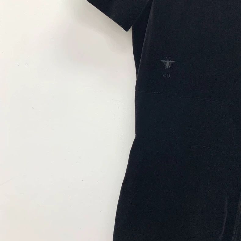 Dior Dior Black bee embroidered cotton lapel short-sleeved velv Size 24" / US 00 / IT 34 - 4 Thumbnail