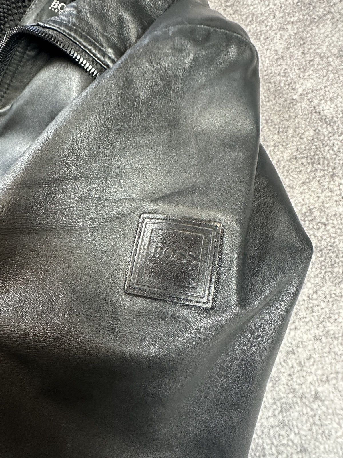 Hugo Boss Y2K Vintage Hugo Boss Leather Jacket Streetwear Style M VTg Size US M / EU 48-50 / 2 - 3 Thumbnail