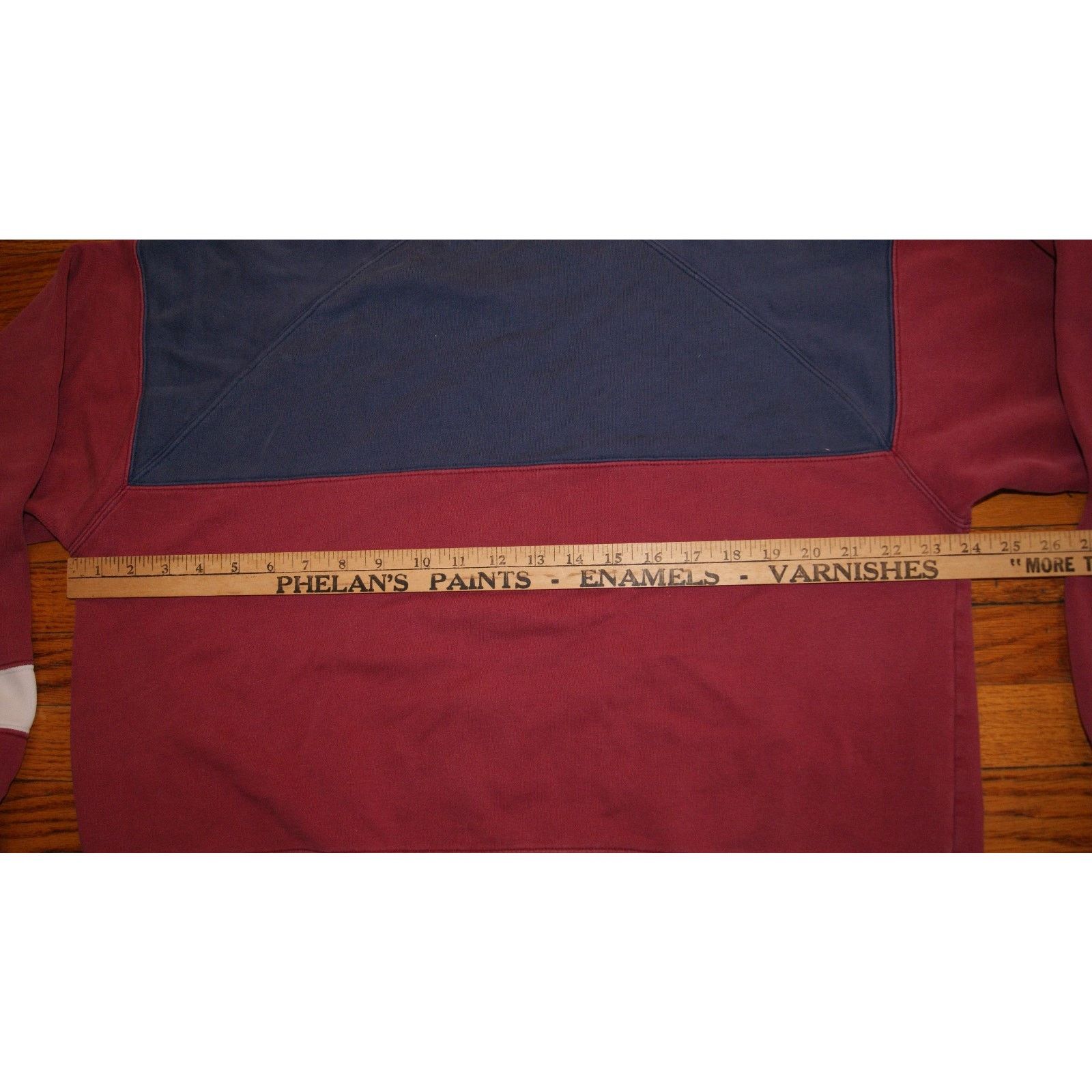 Hunt Club VTG 80s Hunt Club Crewneck Sweatshirt Color Block XL Maroon Size US XL / EU 56 / 4 - 6 Thumbnail