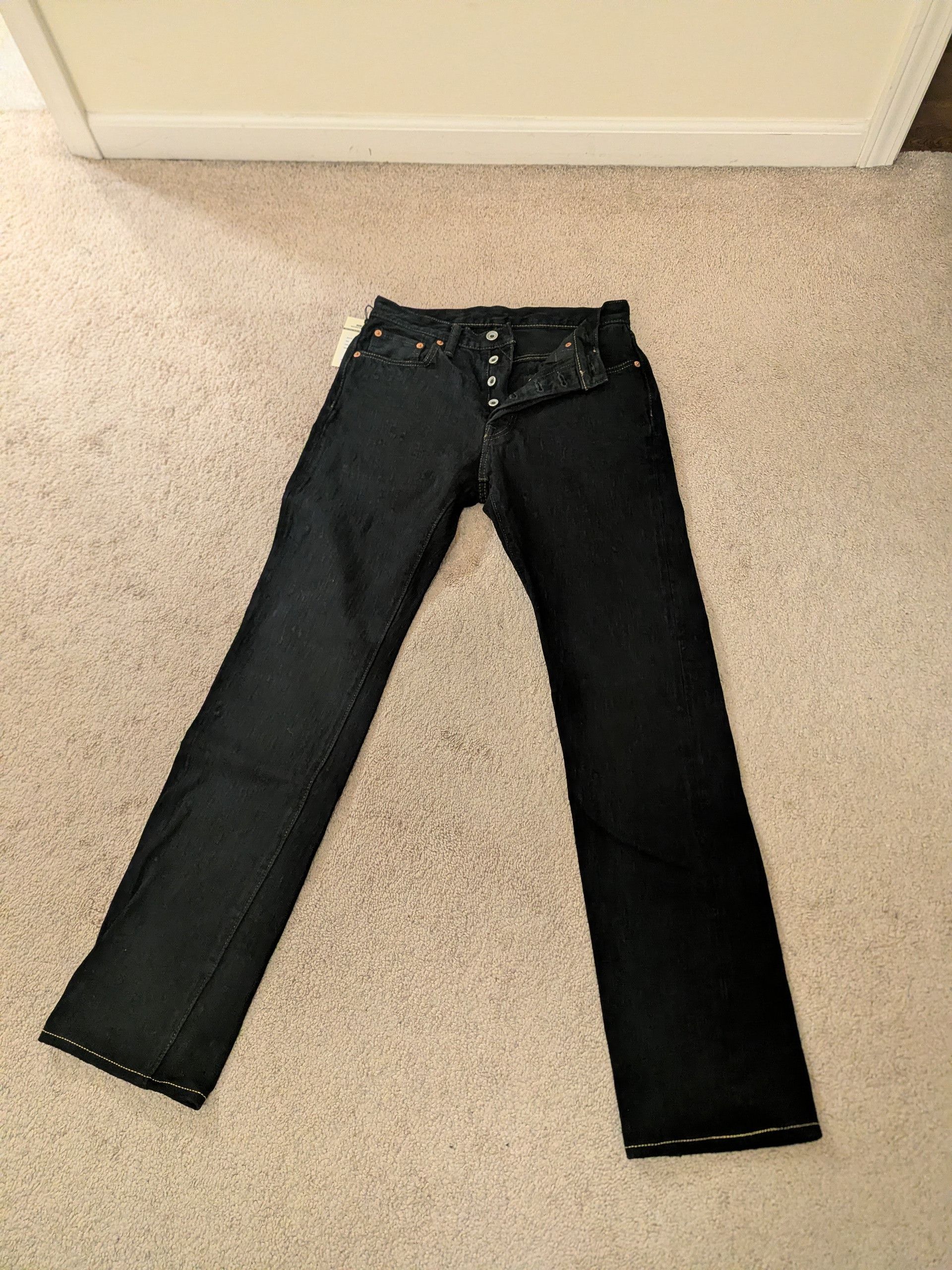 Iron Heart Iron Heart 14oz Selvedge IH-777S-142OD Indigo Overdyed Black Size US 29 - 6 Thumbnail